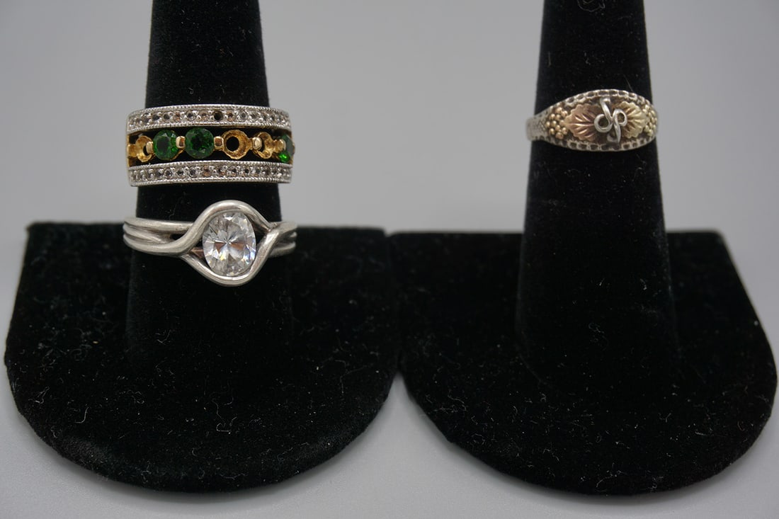 Lof of 3 - Sterling Silver Rings (1 of 4)