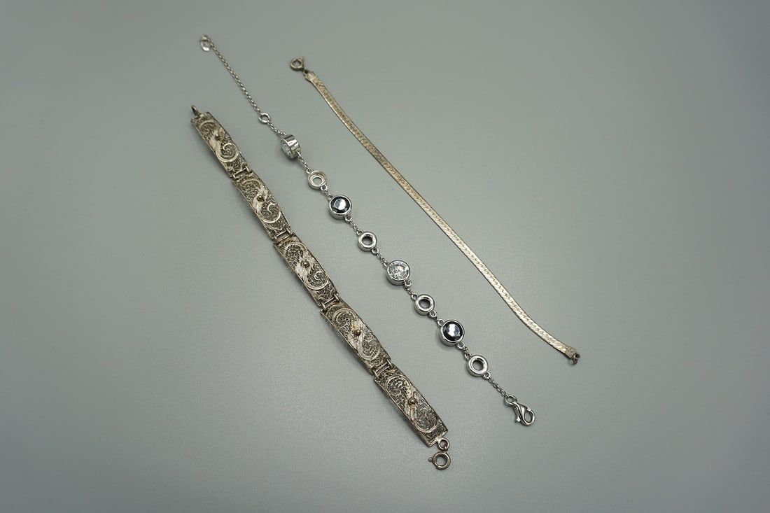 Lot of 3 - Sterling Silver Bracelets (1 of 3)