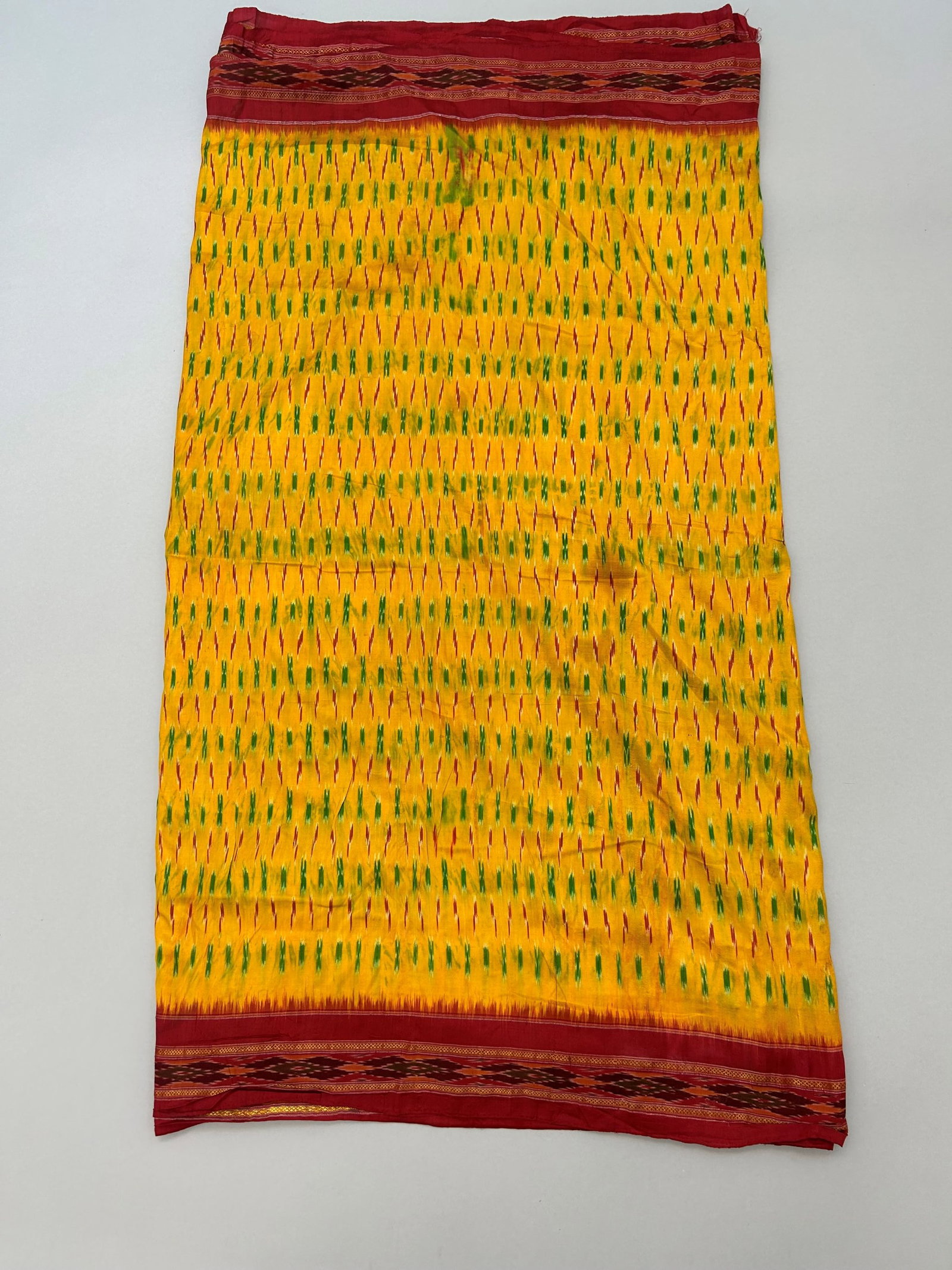 India, Banarasi, Silk Sari: India, Banarasi, Silk Sari, 190"l X 44"w Provenance: From the estate of Dr. Philip Gould , New York