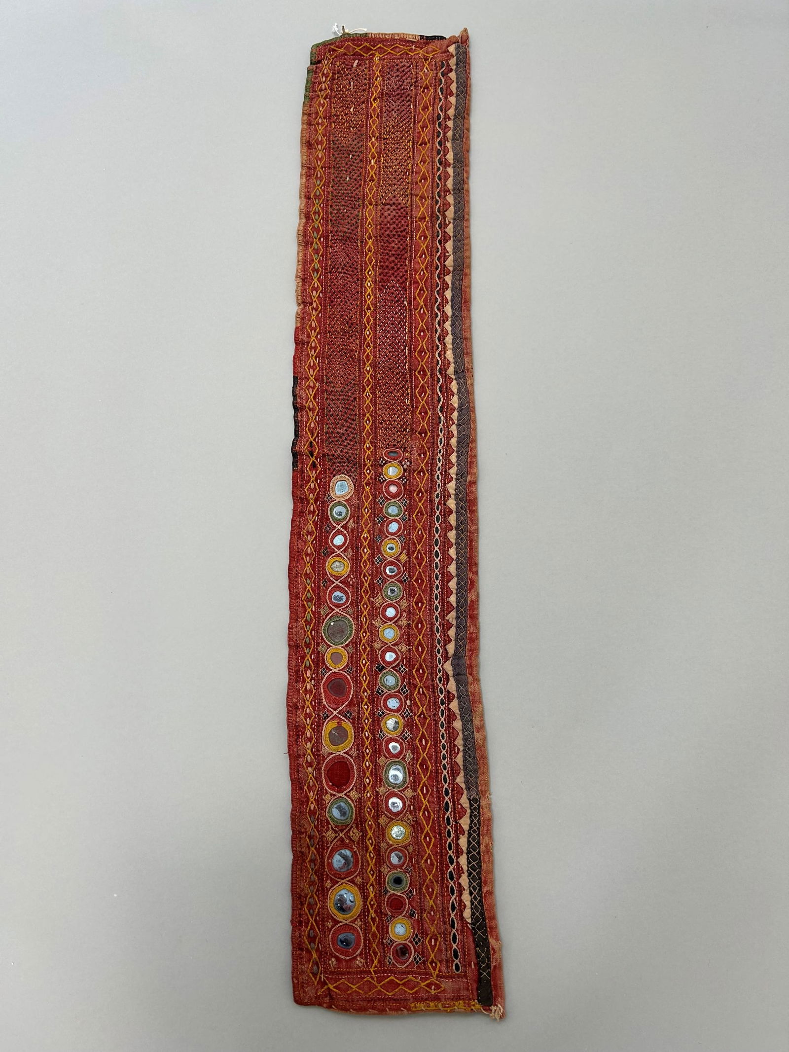 India, Banjara, Rajastan Embroidered Cotton Textile Fragment (1 of 12)