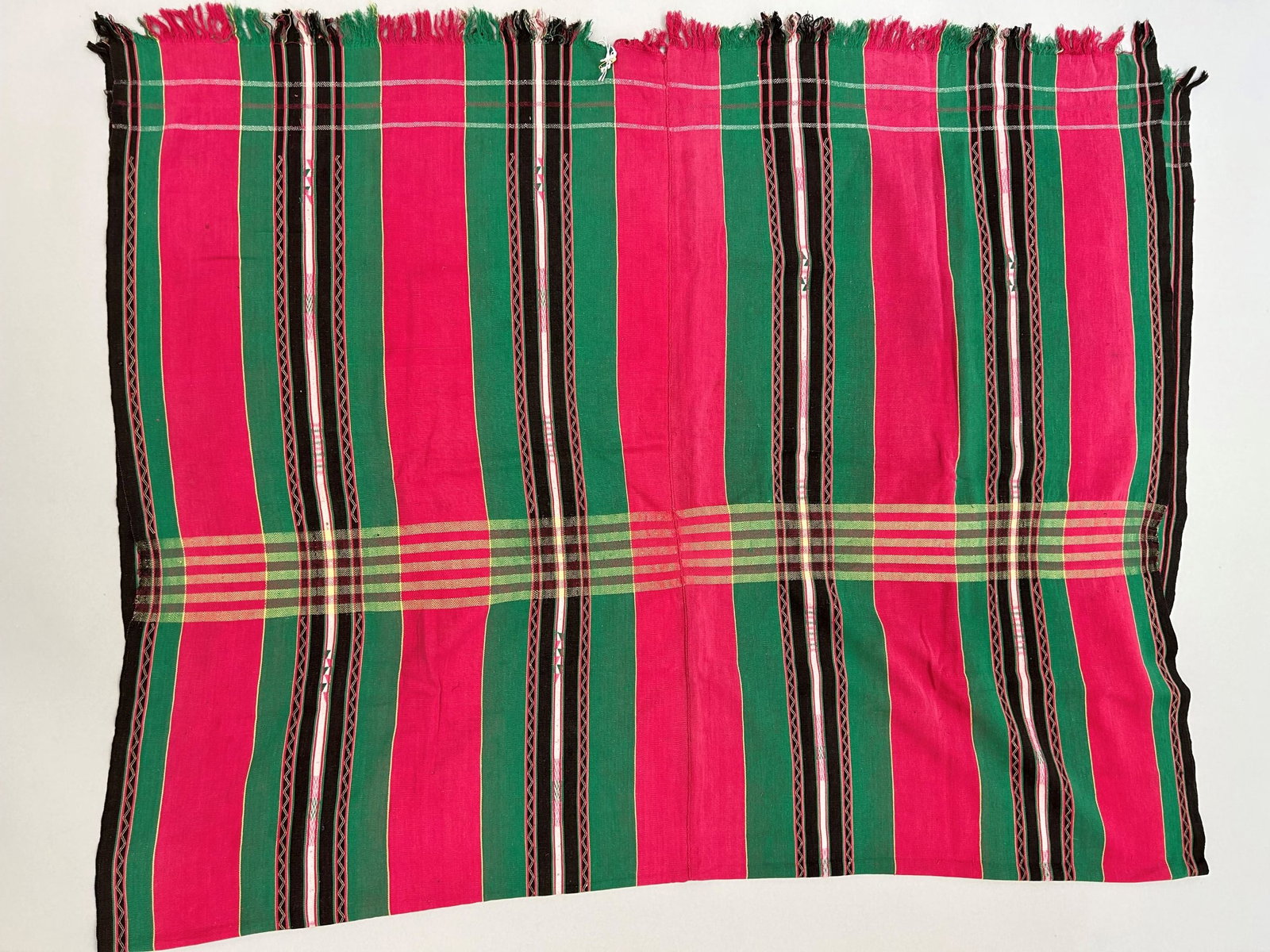 Laos Vintage Cotton Wrap: Laos Vintage Cotton Wrap, 68"l X 45"w Provenance: From the estate of Dr. Philip Gould , New York