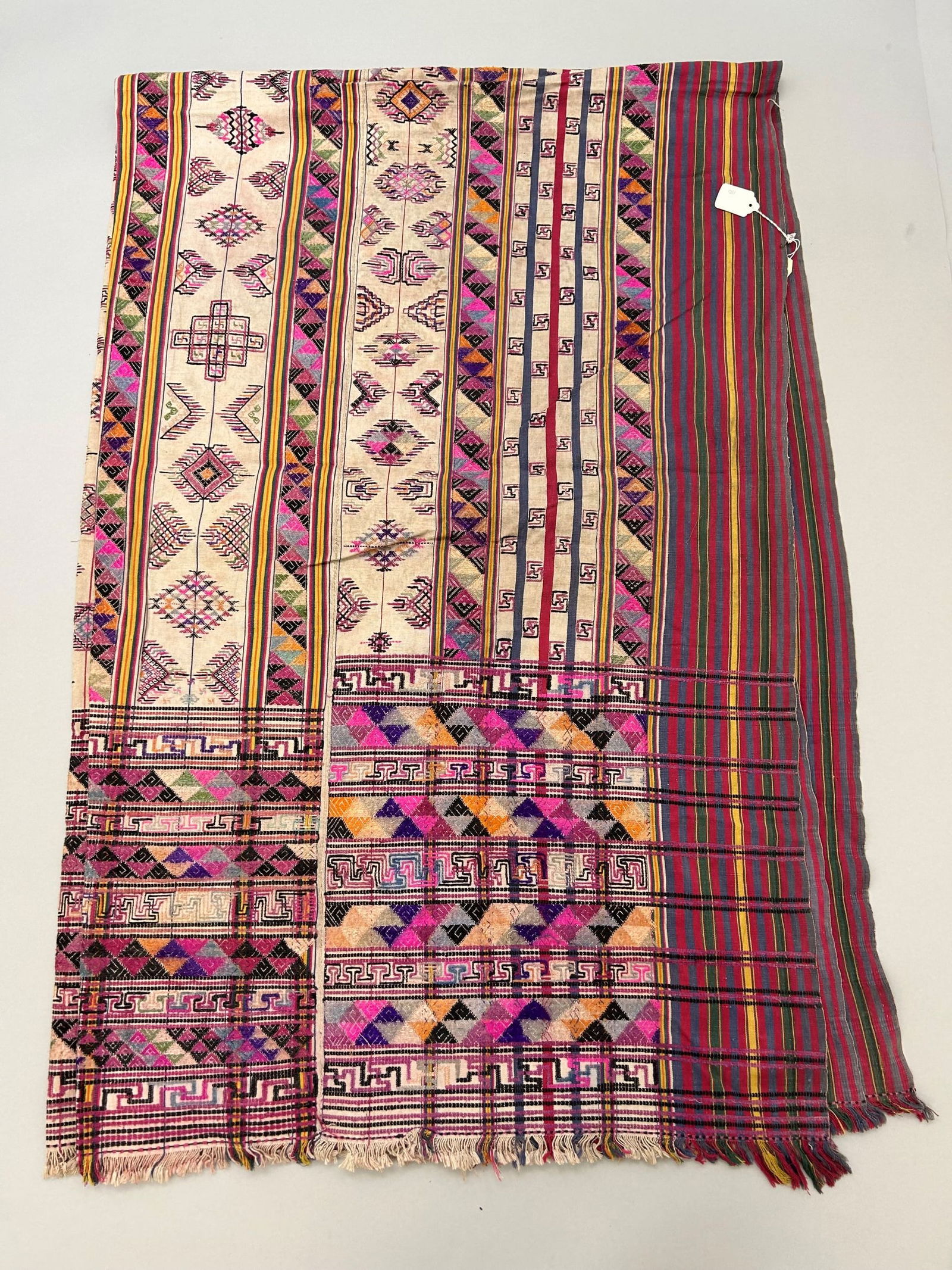 Bhutan Vintage Embroidery Silk and Cotton Textile (1 of 13)