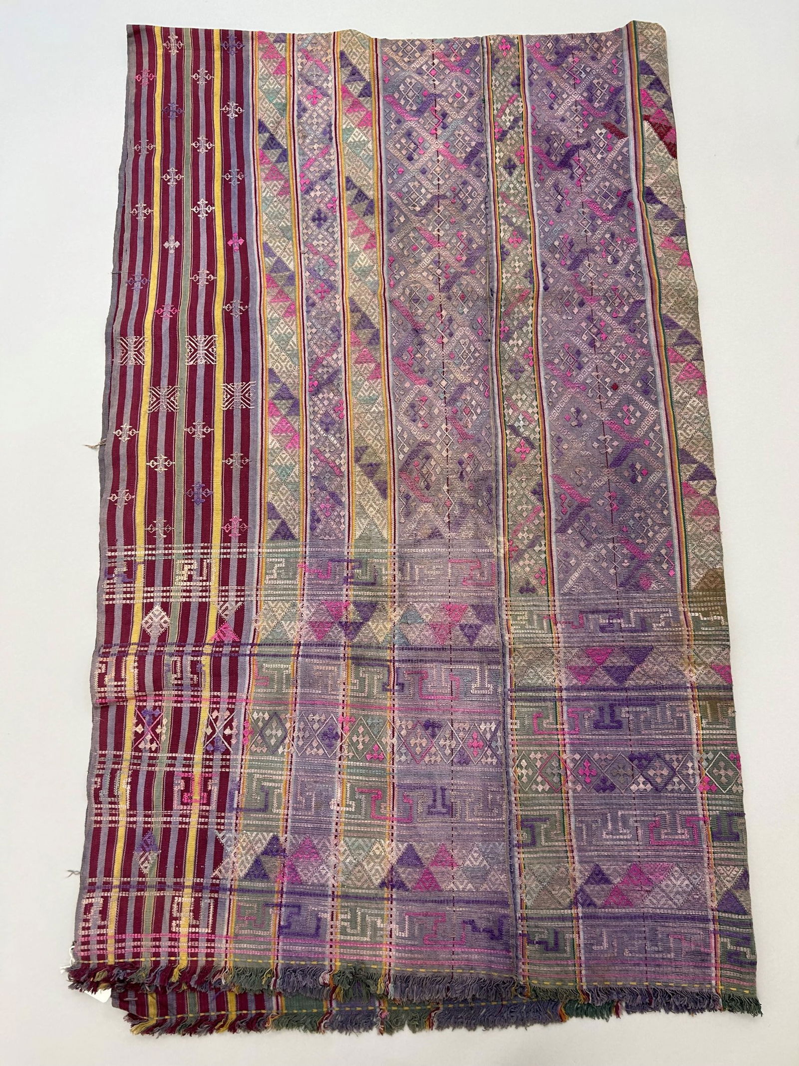 Bhutan Vintage Embroidery Silk and Cotton Textile (1 of 12)