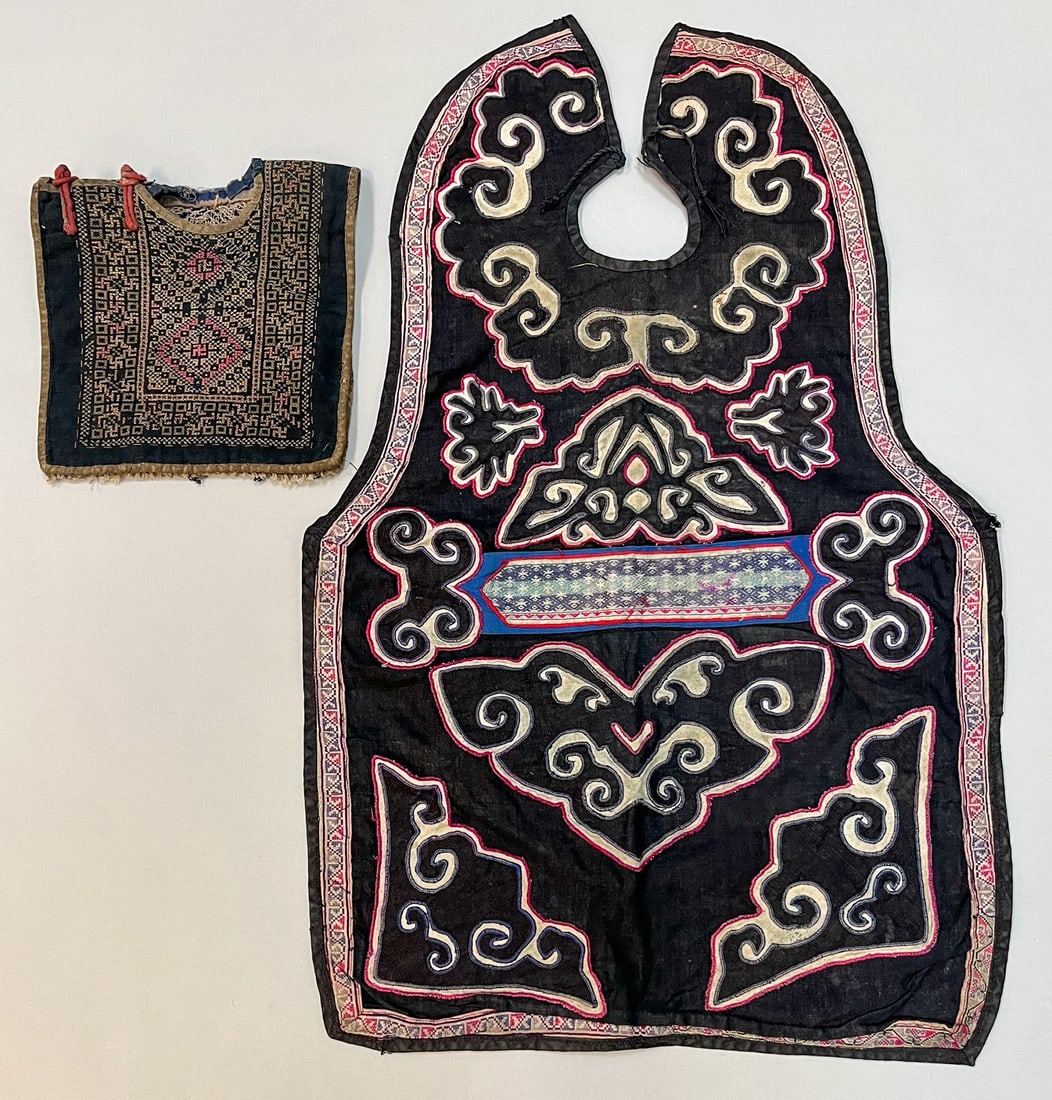 Yunan, Southwest China, Group of (2) Vintage Textile Accessories (1 of 8)