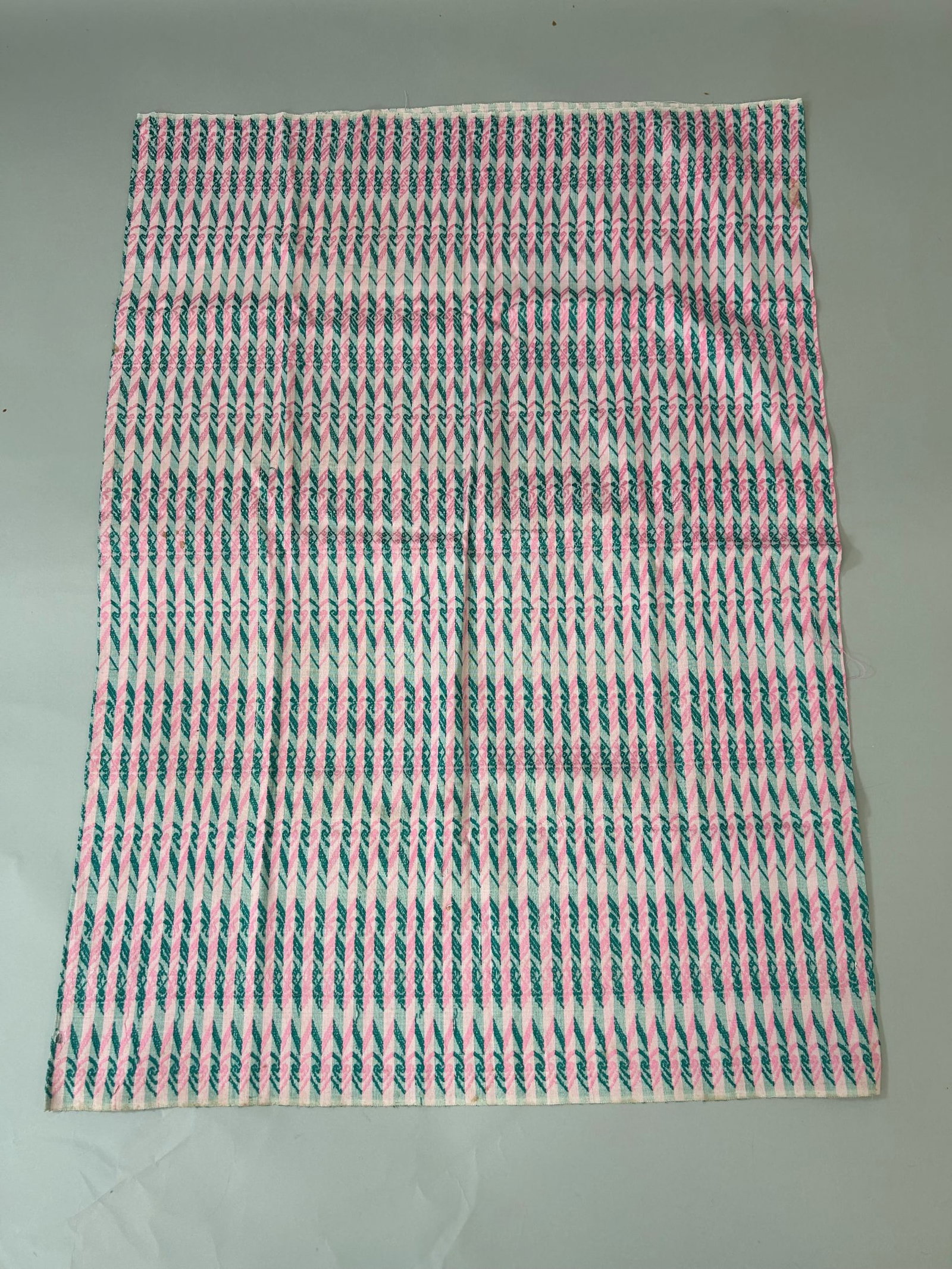 Burma/Myanmar, Woman Cotton "Longyi" Tubular Sarong: Burma/Myanmar, Woman Cotton "Longyi" Tubular Sarong, 39"l x 28"w Provenance: From the estate of Dr. Philip Gould , New York