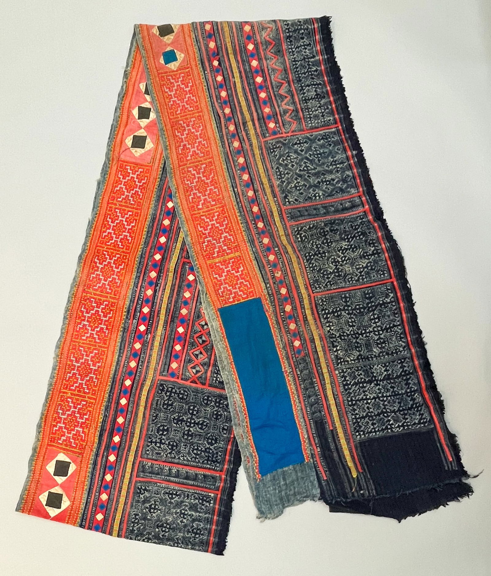 Lao/Hmong Southeast China, Vintage Woven Cotton Textile (1 of 9)