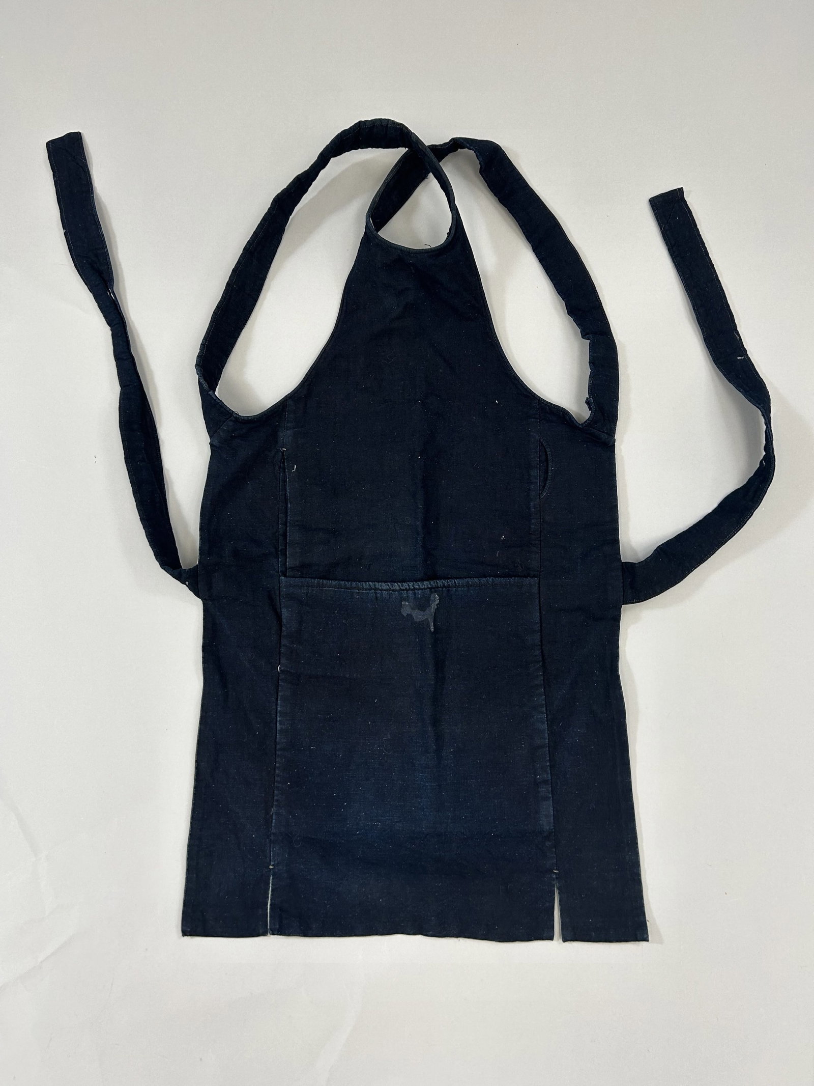 Japan, Indigo, Crossback Apron: Japan, Indigo, Crossback Apron, 26"l x 15"w Provenance: From the estate of Dr. Philip Gould , New York
