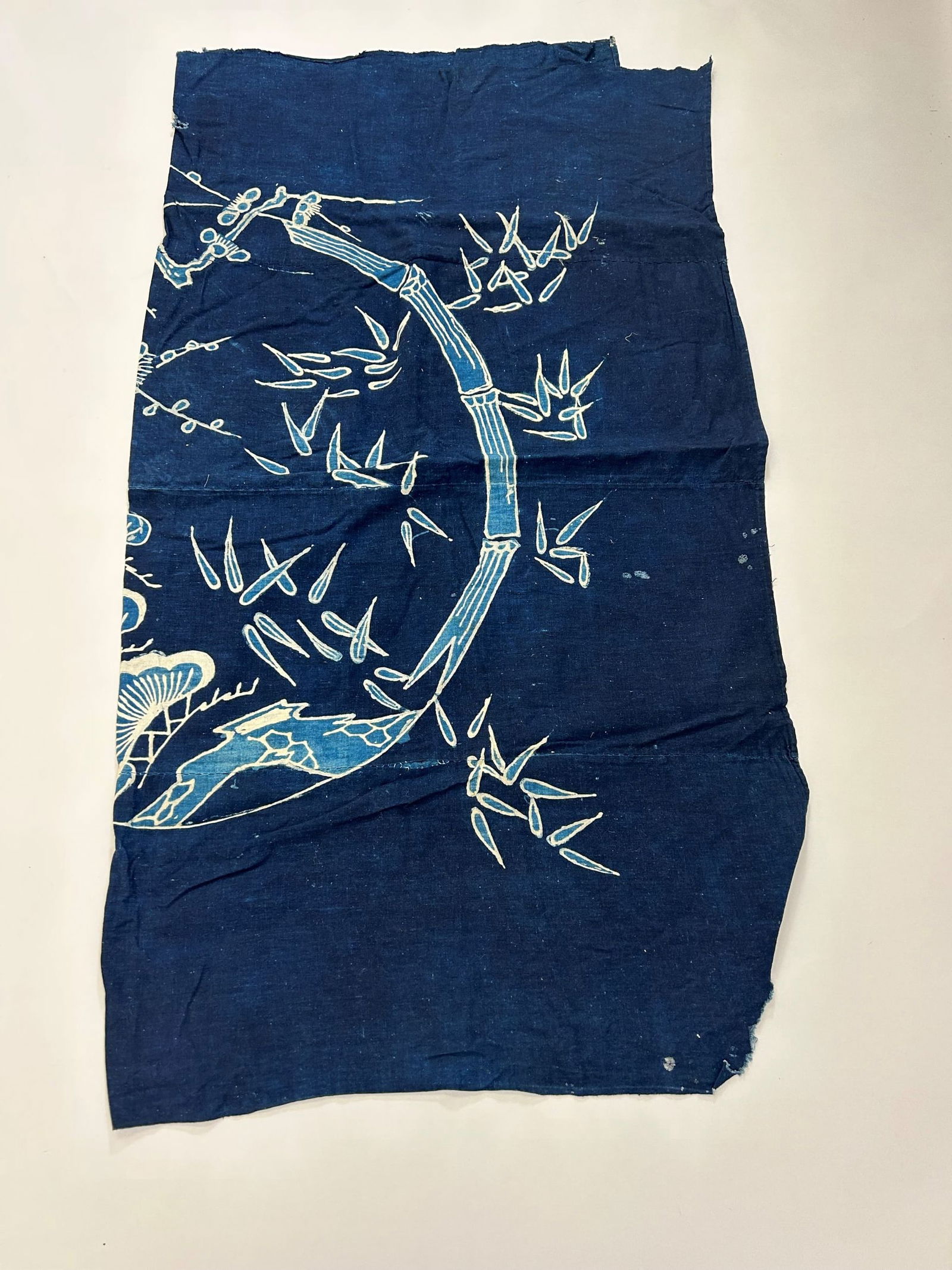 Japan Indigo Batik Cotton Textile (1 of 8)