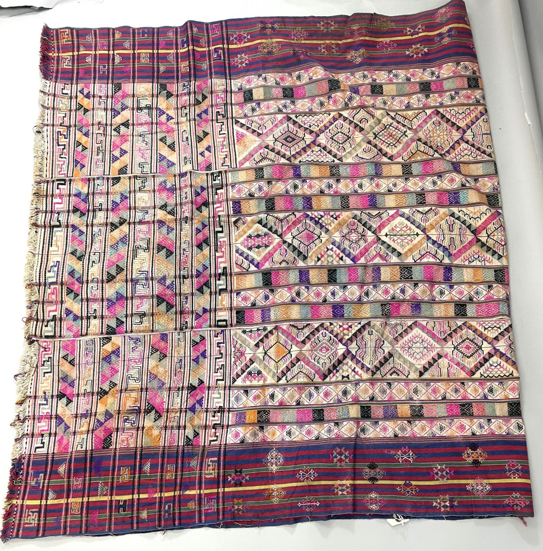 Bhutan Handwoven Embroidered Cotton Textile (1 of 10)