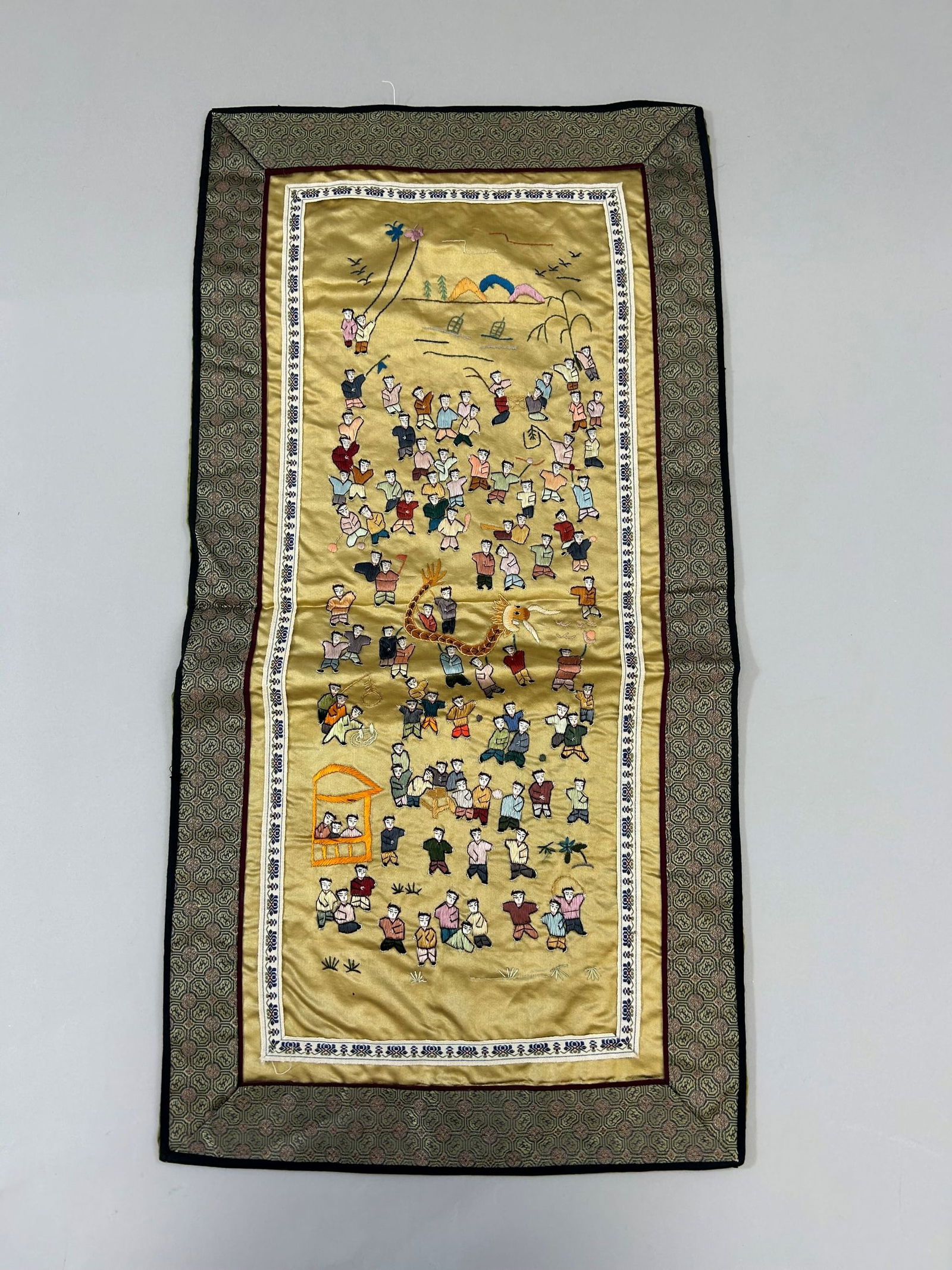 China, Embroidered Silk Panel (1 of 6)