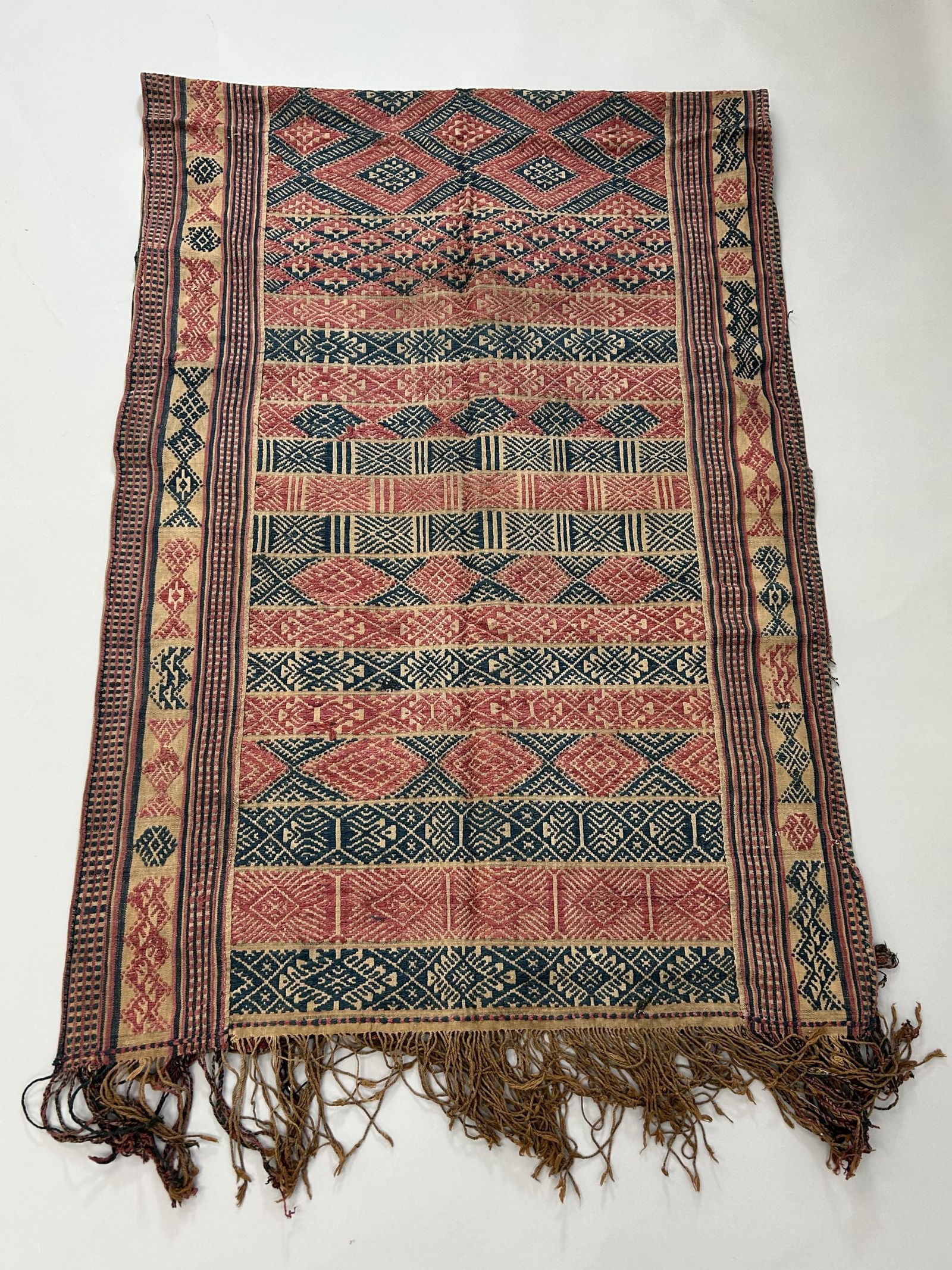 Bhutan Handwoven Embroidered Cotton Textile (1 of 12)