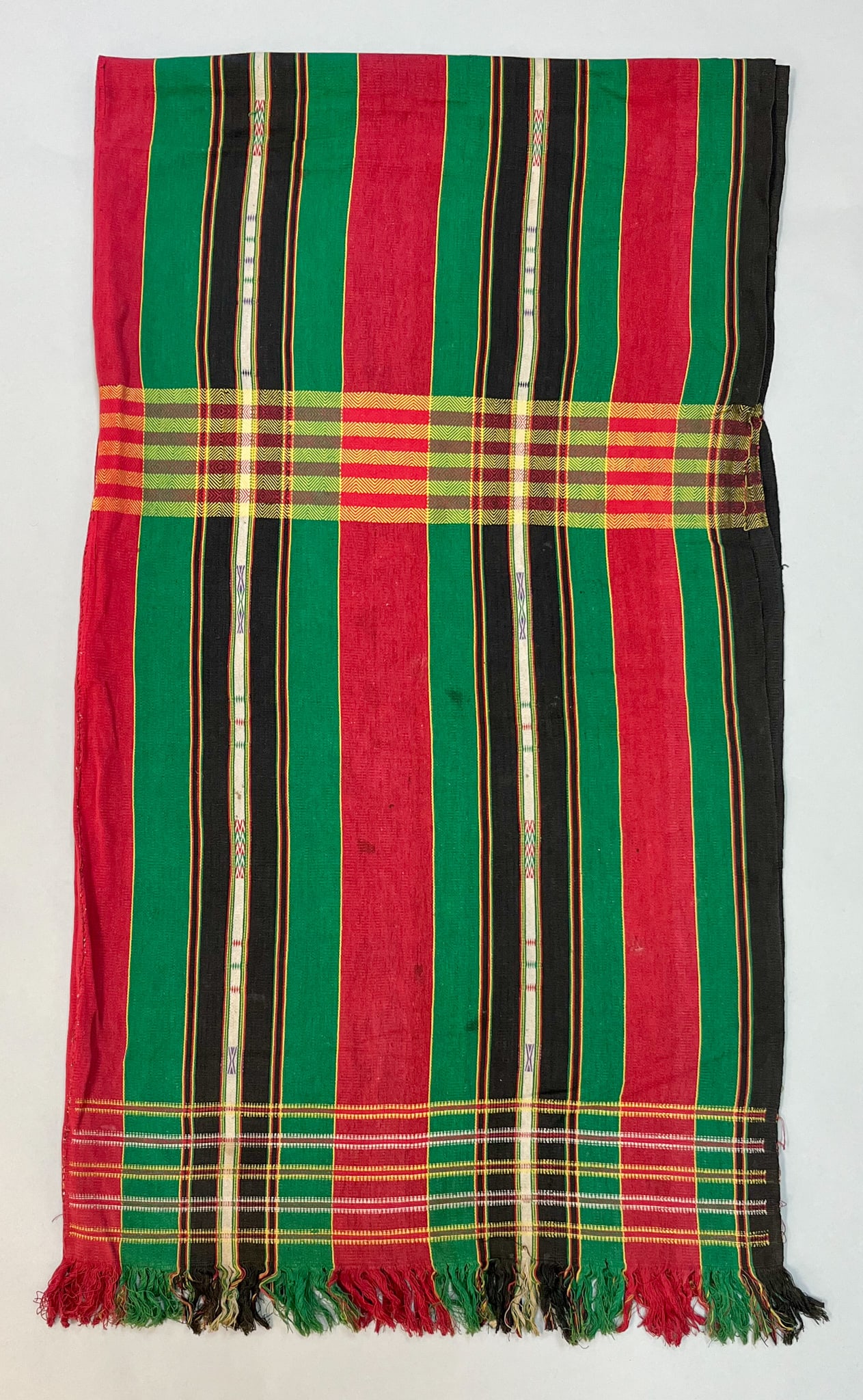 Chin, Myanmar (Burma), Vintage Woven Cotton Textile (1 of 4)