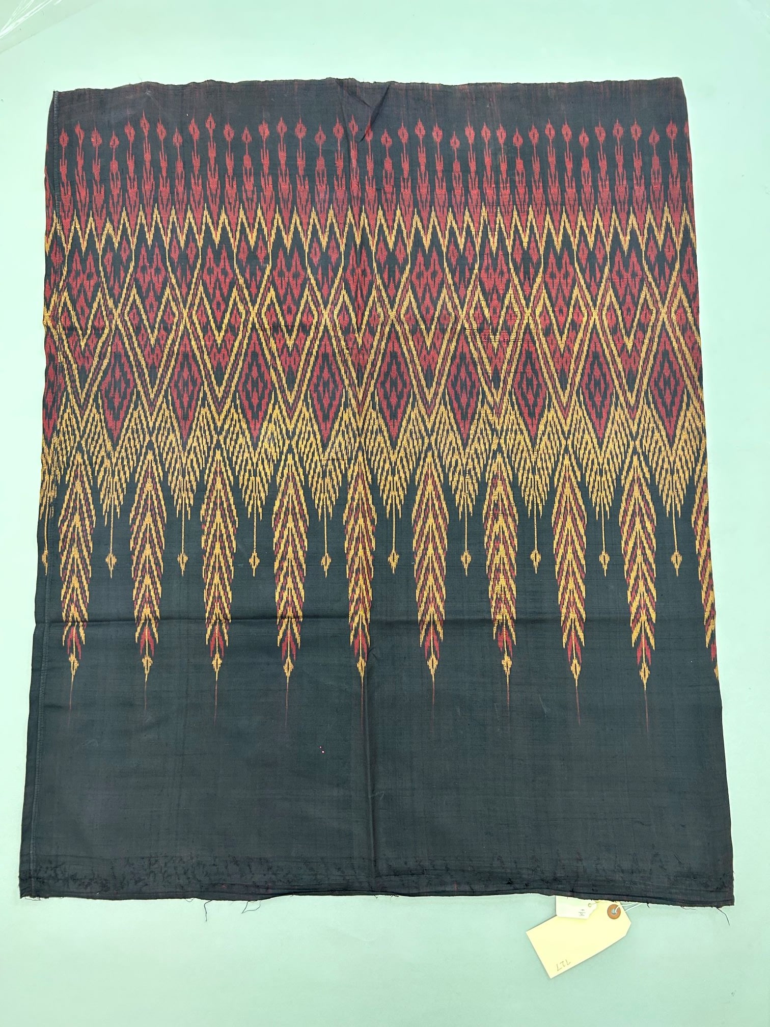 Thailand, Silk Textile: Thailand, silk textile, 36"l x 31"w Provenance: From the estate of Dr. Philip Gould , New York