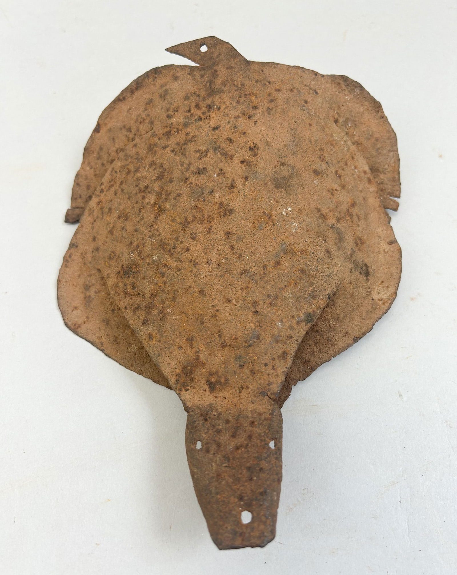 Iron Turtle Currency: Iron turtle currency, exhibited at "Iron Clad, Fancy Free", An Exhibit of African Iron From The Philip Gould Collection, Interchurch Center Gallery, New York, New York, October - November 2018, Approx