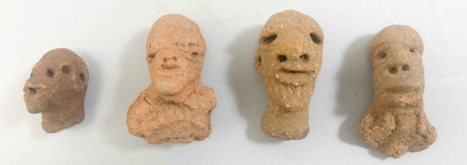 Four West African Terracotta Head Fragments (1 of 20)