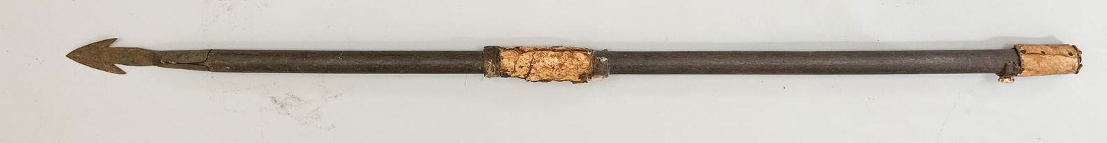 Kuba People Style Wood Spear with Iron Point, South-western of Democratic Kongo, Central Africa (1 of 7)