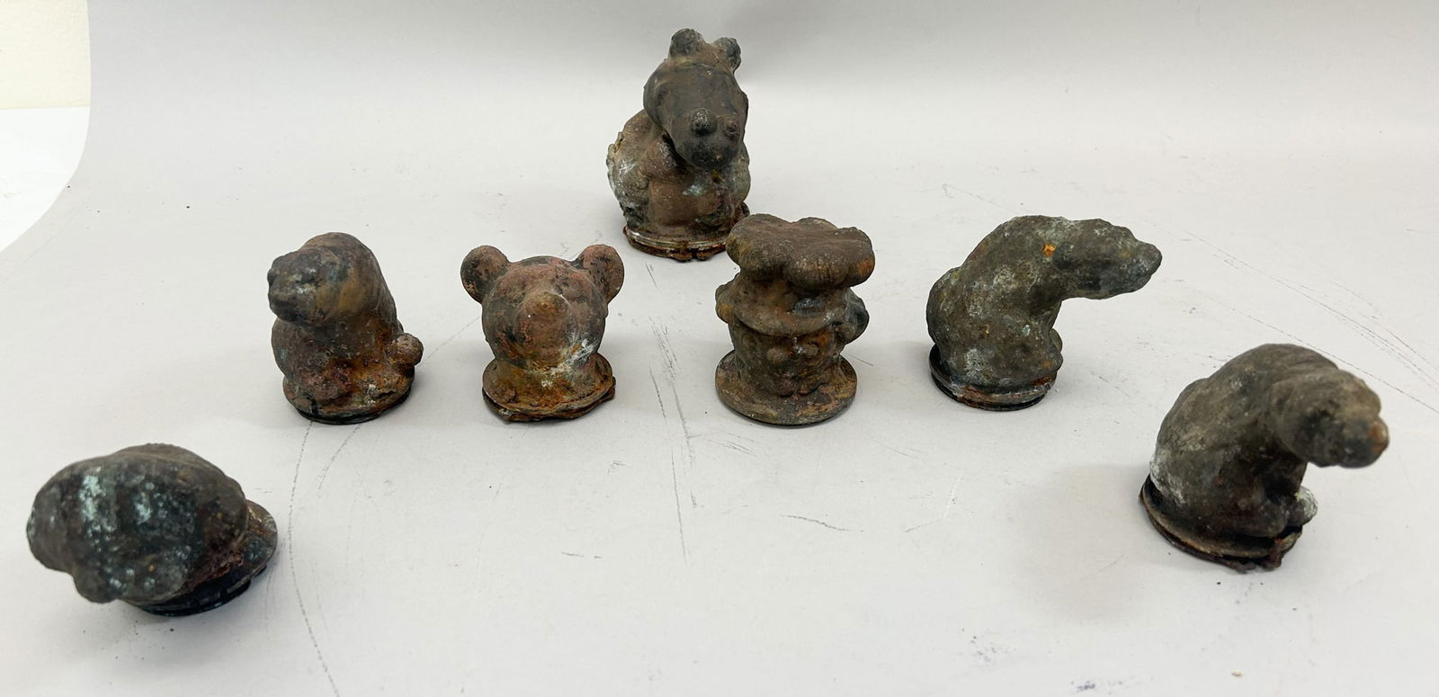 Group of (7) Antique Cast Iron Doll Molds (1 of 10)