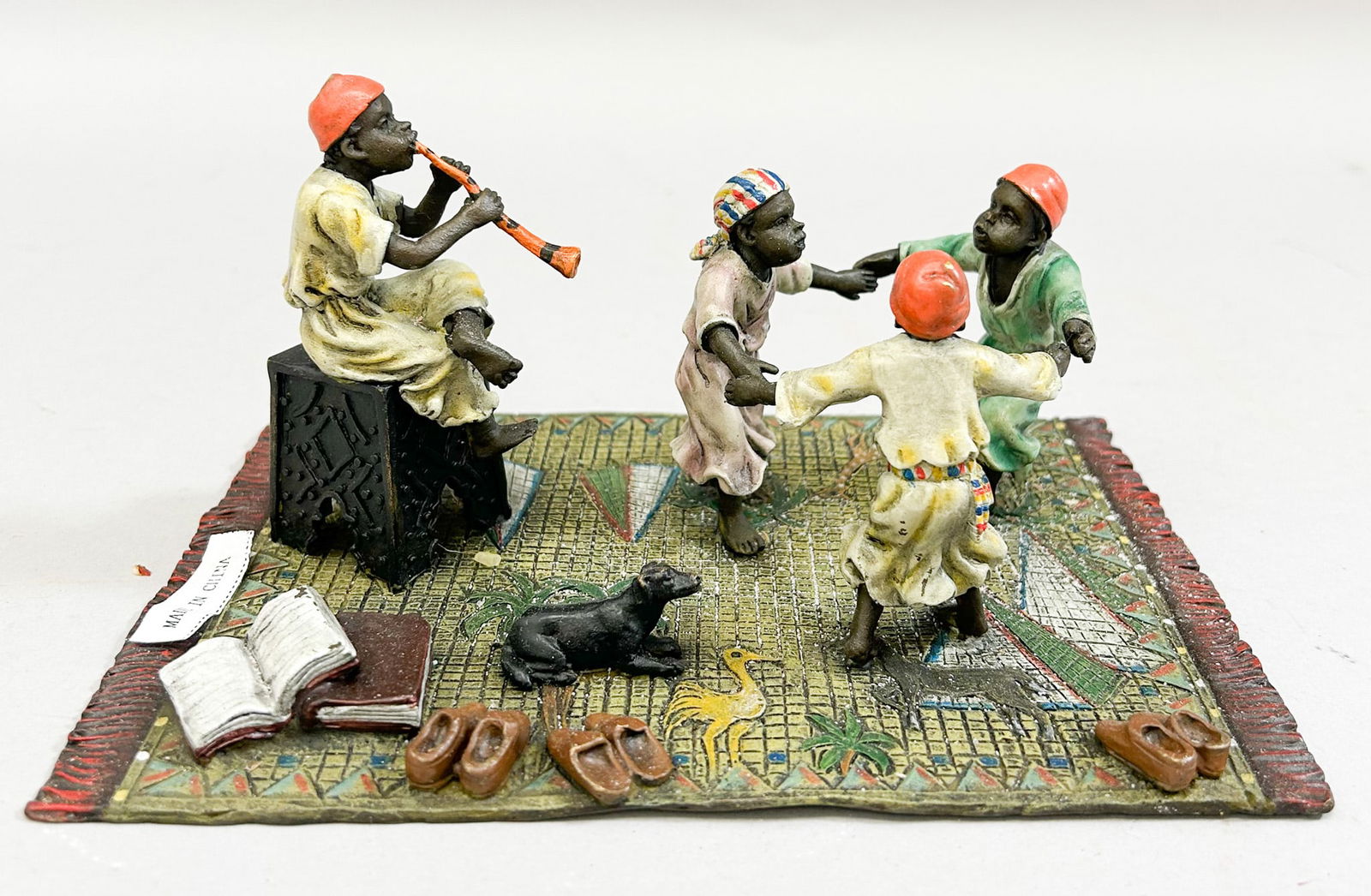 Cold Painted Bronze sculture of Arab Children In The Style od Vienna Bronze (1 of 7)