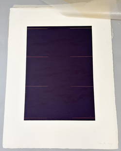 Agnes Hart Lithograph: Modern Litho, Signed by Hart, 74 at Lower Right , sight size 22''h x 30''w