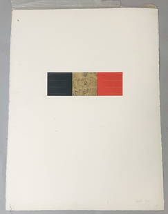 Modern Lithograph By Agnes Hart: Modern litho, Pencil Signed by Hart, 75 at Lower Left ,sight size 22''h x 30''w