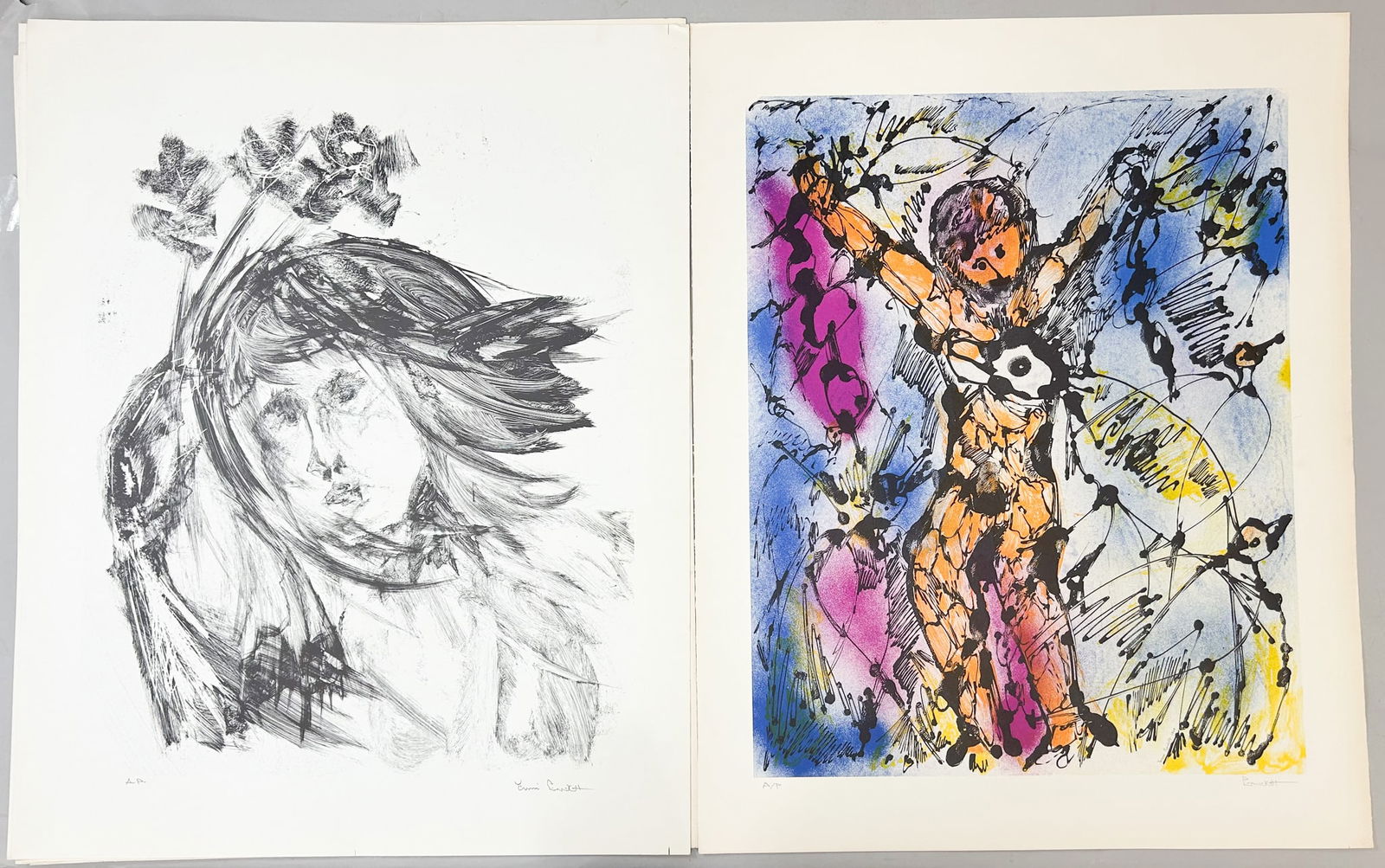 Group of (6) Abstract Lithograps by Yanni Posnakoff (1 of 10)