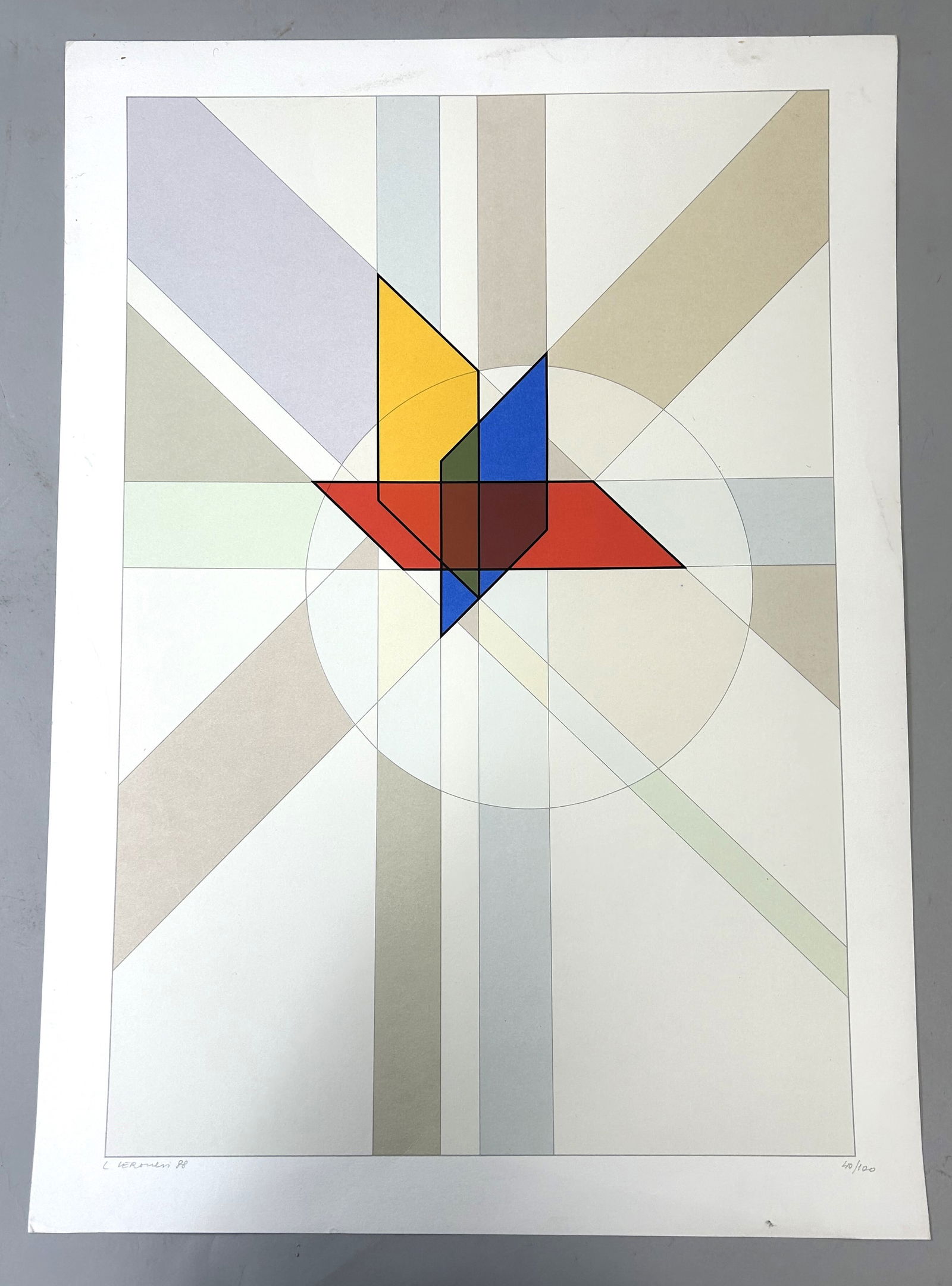 Contemporary Abstract Litho by Luigi Veronesi (1 of 4)