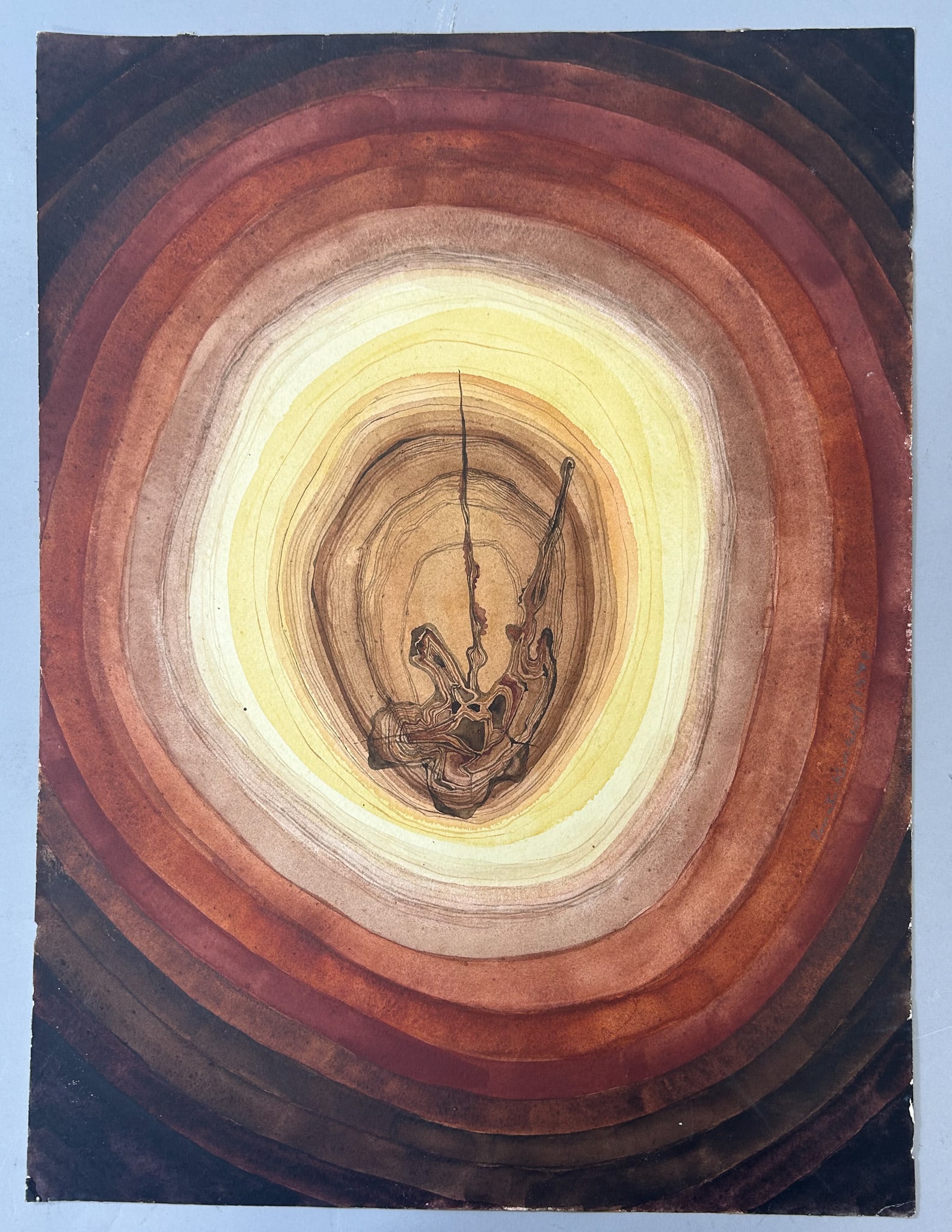 Watercolor Abstract Painting on Paper by Renate Kirchhof (1 of 5)