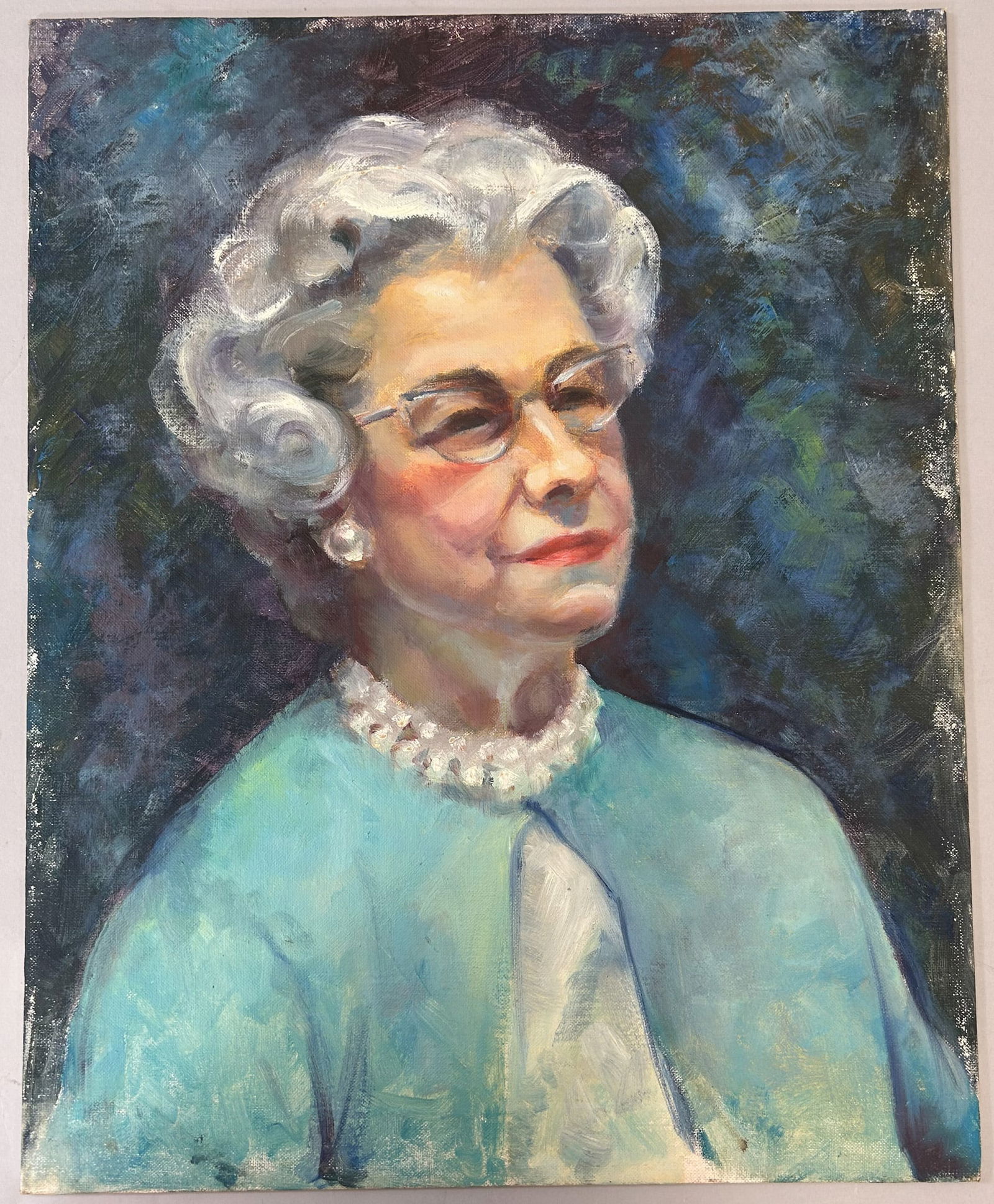 Oil on Canvas Board Woman Portrait (1 of 3)