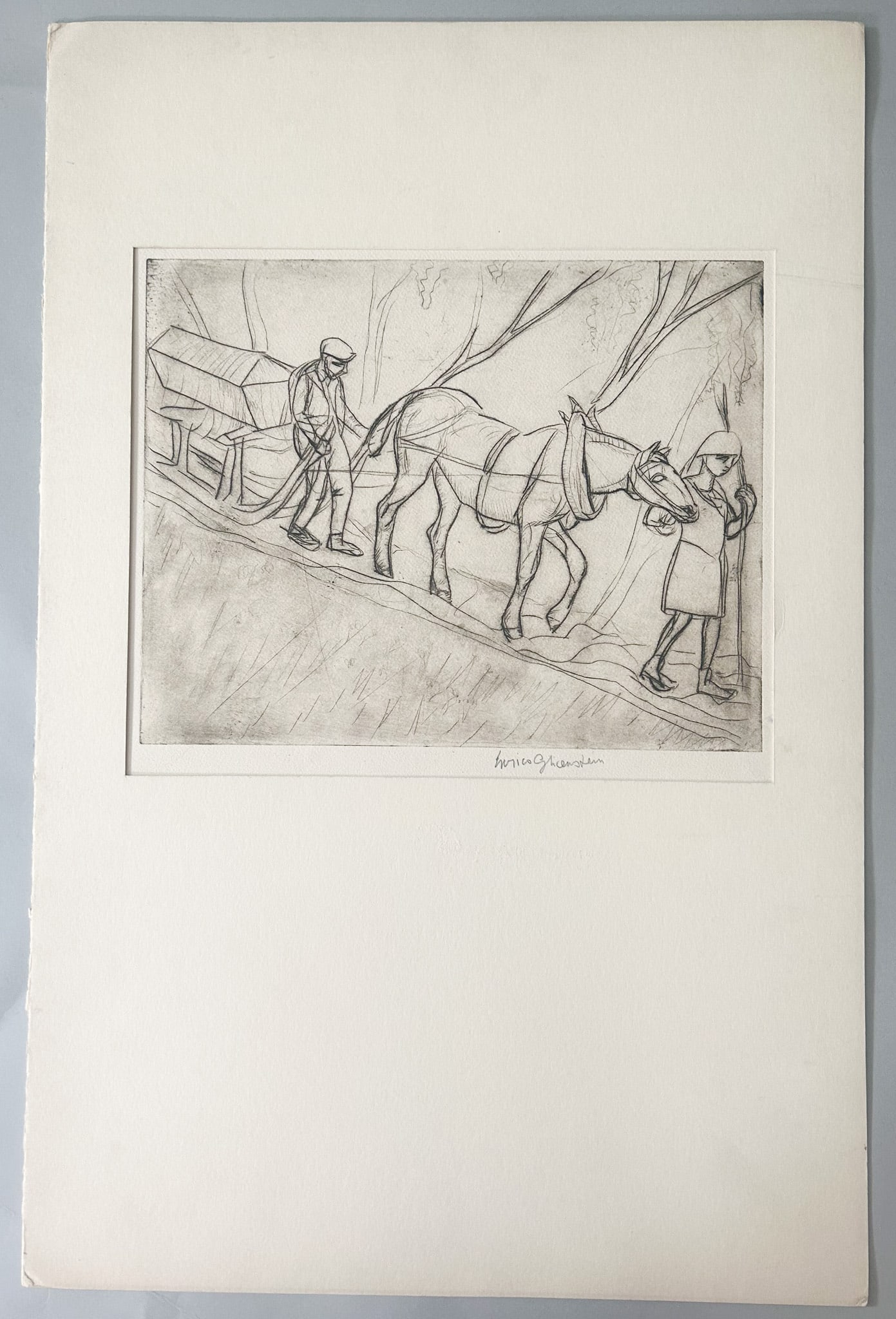 Farmscape Etching by Enrico Glicenstein (1 of 4)