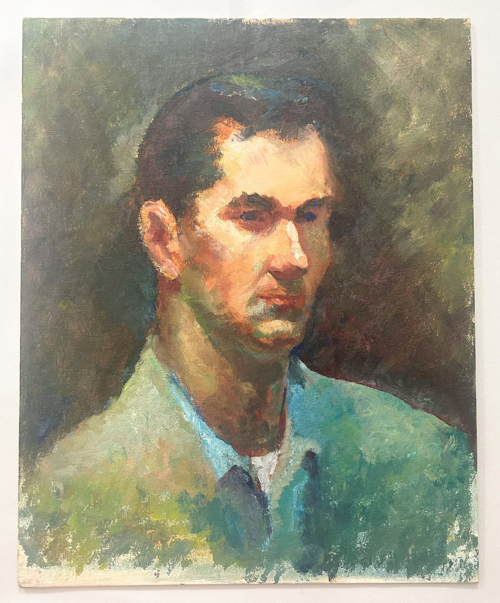 Oil on Canvas Board Man Portrait (1 of 3)