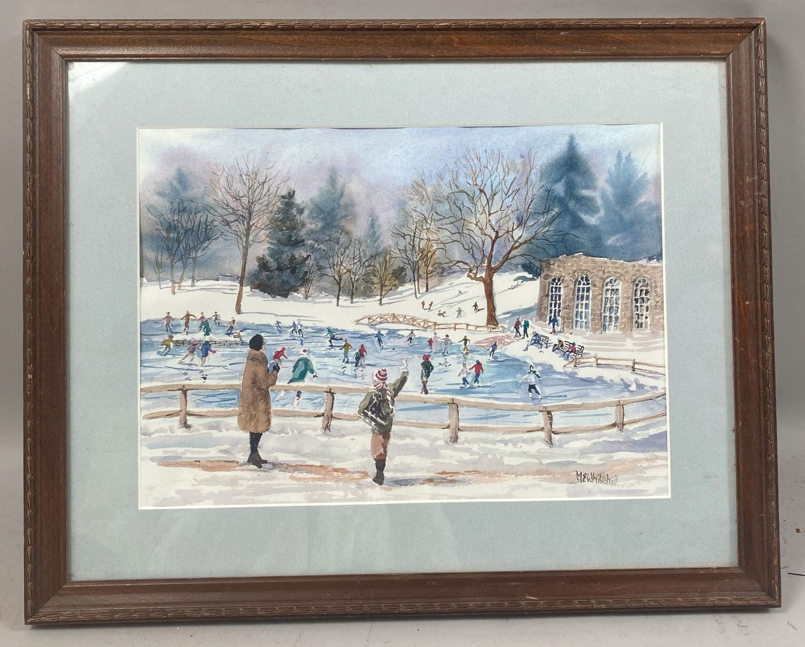 Vintage Winterscape Watercolor by Mary Whitehill (1 of 5)