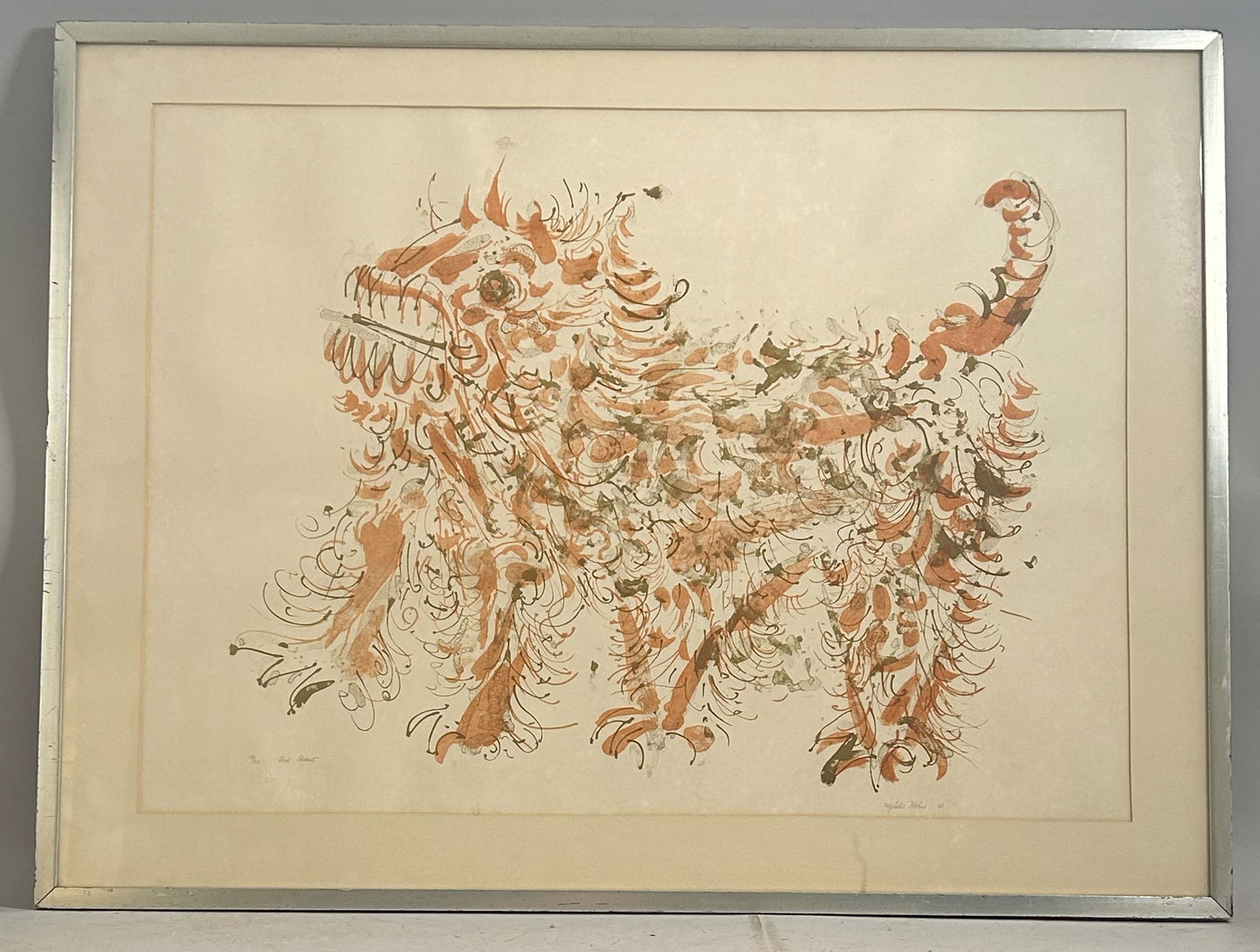 Misch Kohn Signed Print ''Red Beast'' (1 of 5)