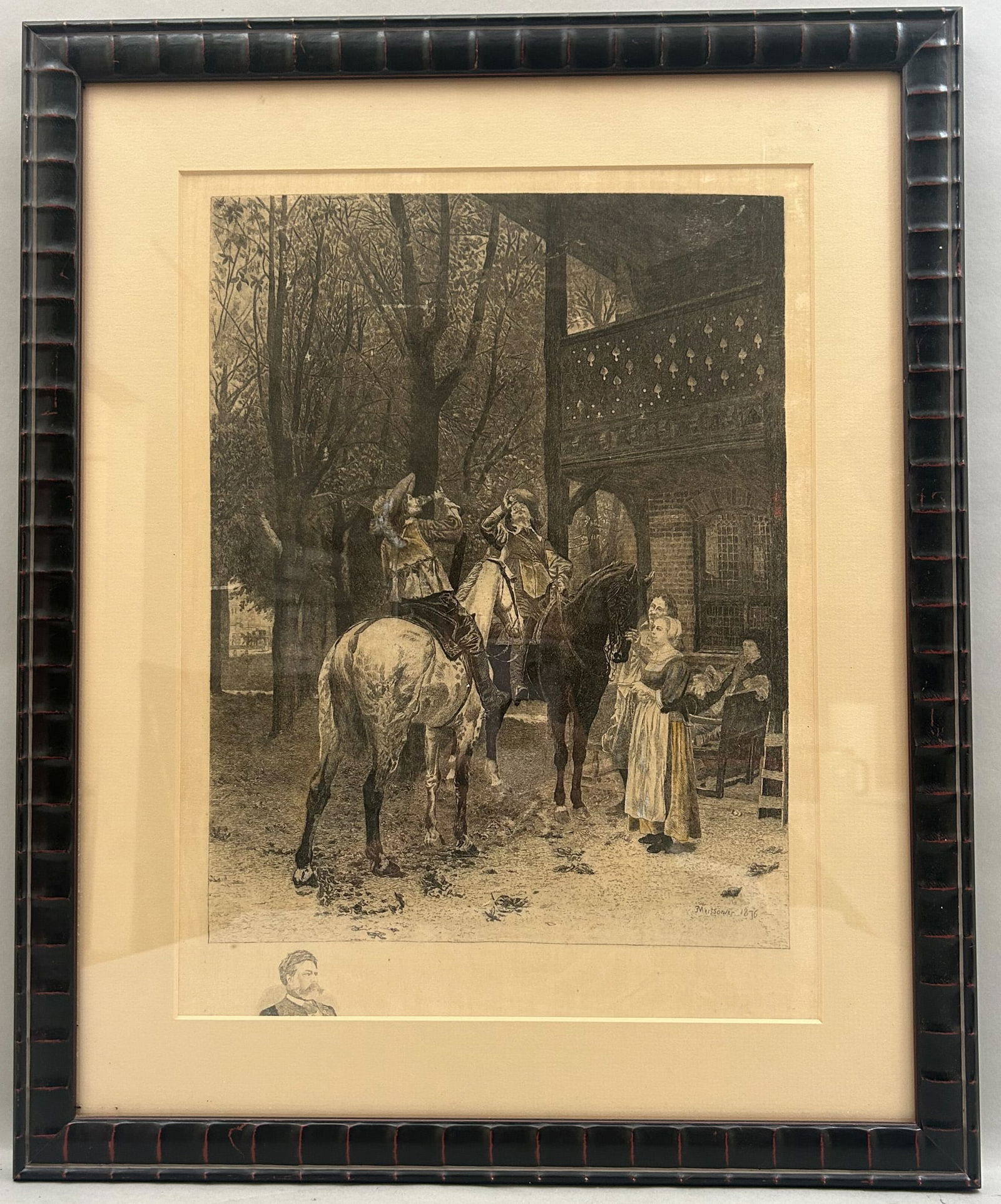 Antique Etching, signed Meissonier 1876 (1 of 6)