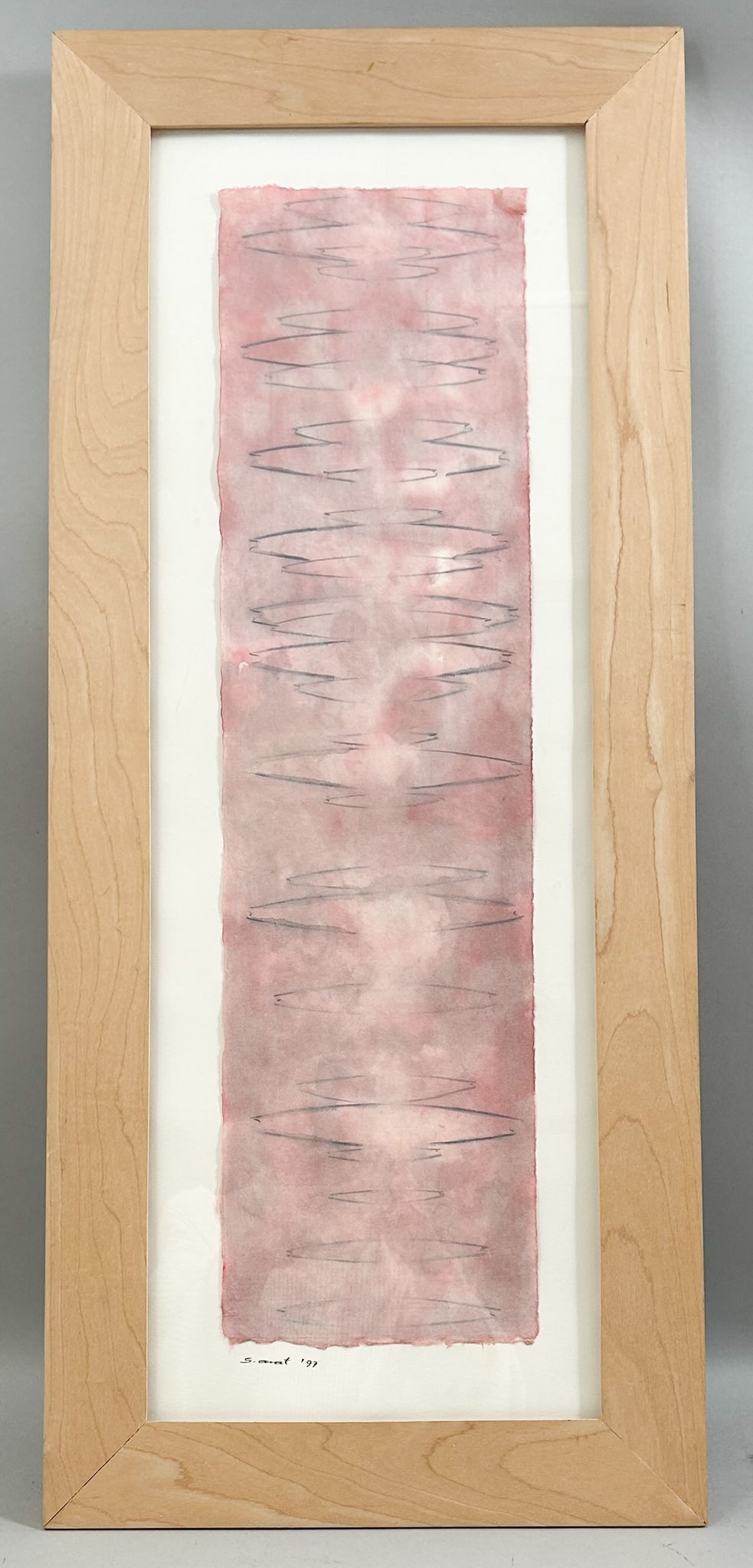 Framed Mixed Media on Rice Paper Art by Serdar Arat (1 of 6)