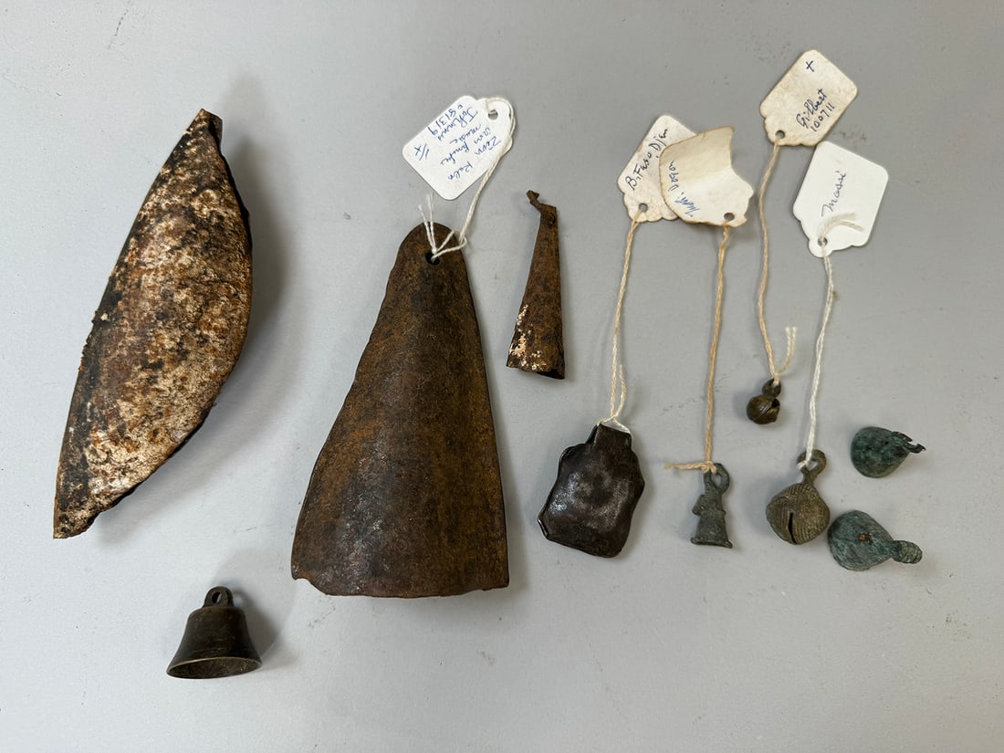 Iron and Copper Alloy Bells/Gongs (10) (1 of 13)