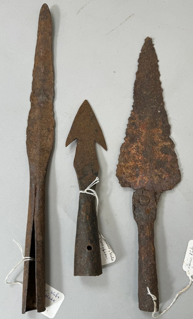 Kuba Wrought Iron Spear Heads (3) (1 of 11)