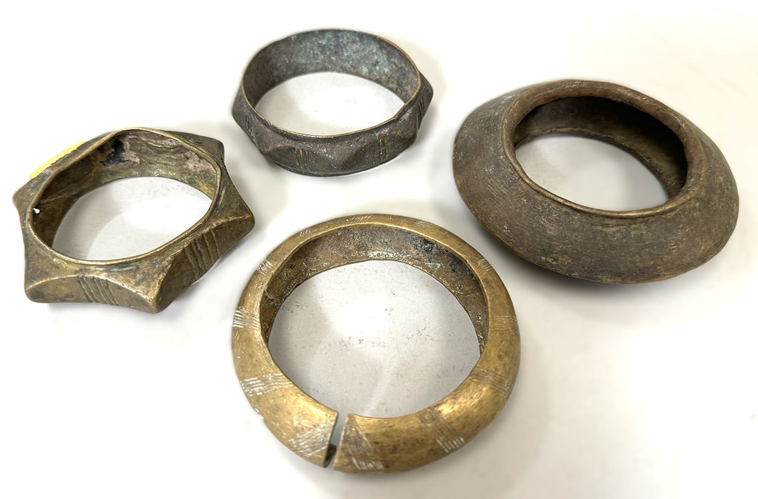 West African Copper Alloy Bracelets (4) (1 of 6)