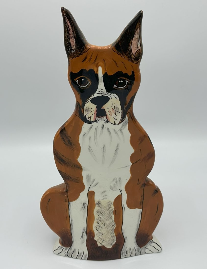 Dog by Nina Lyman Boxer Flower Vase (1 of 5)