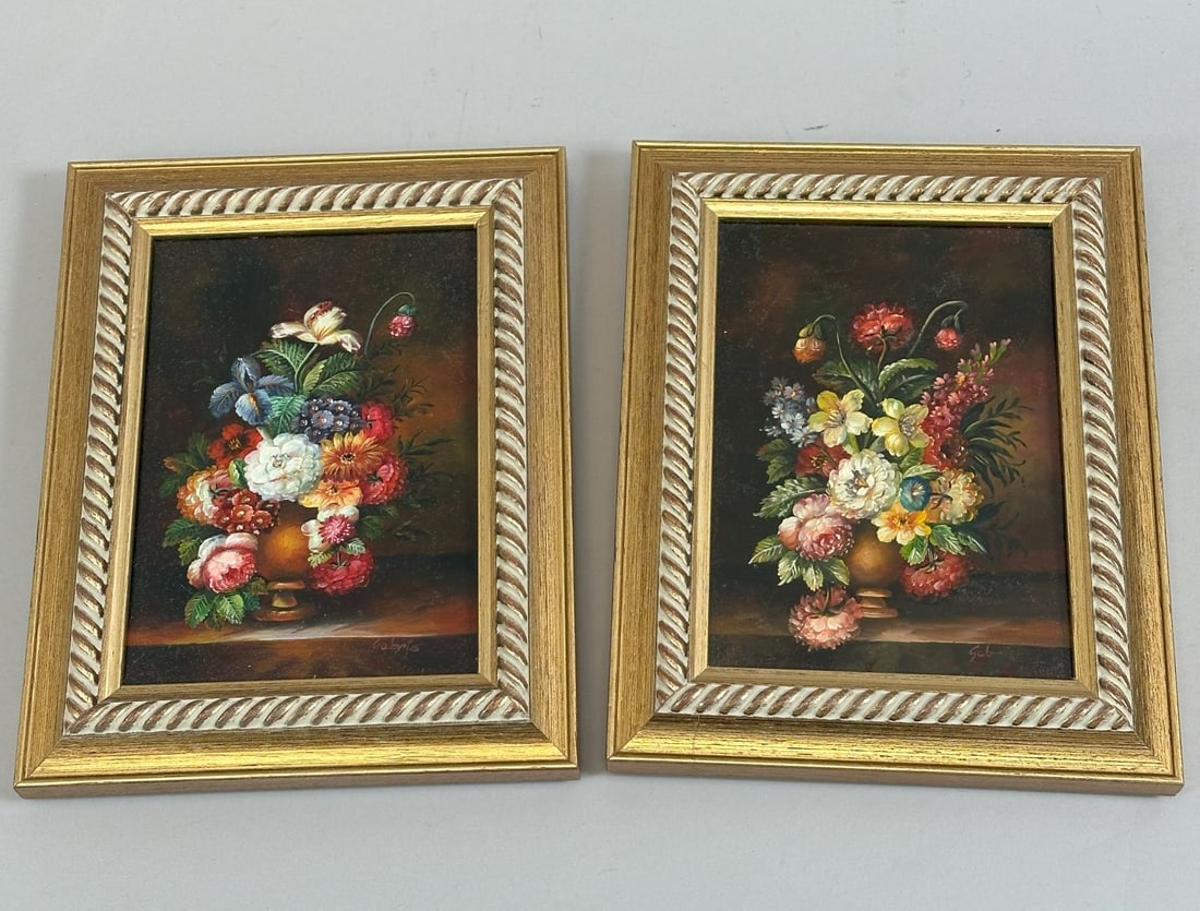 Framed Still Life Oil Paintings by Gabris (2) (1 of 3)
