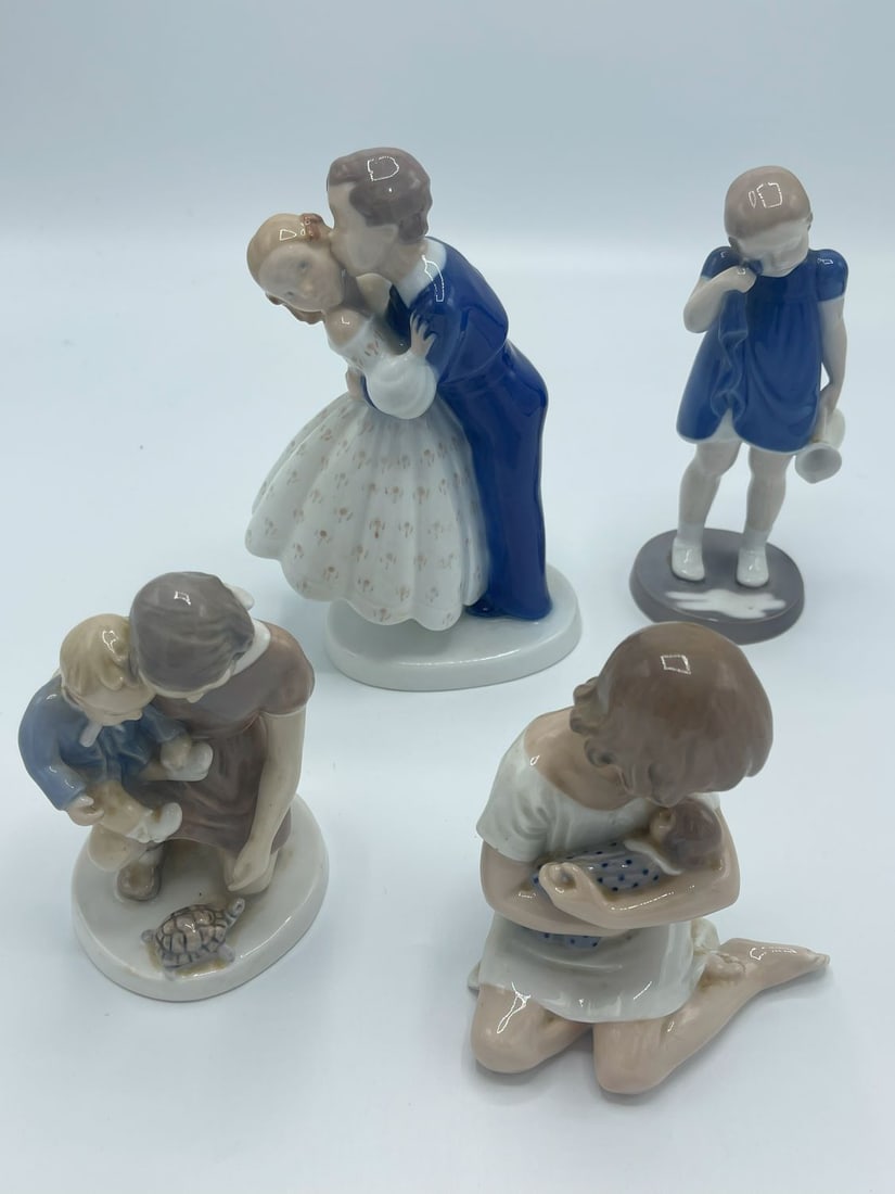 Lot of 4 -Bing & Grondahl and ROYAL COPENHAGEN Porcelain Figurines (4) (1 of 5)