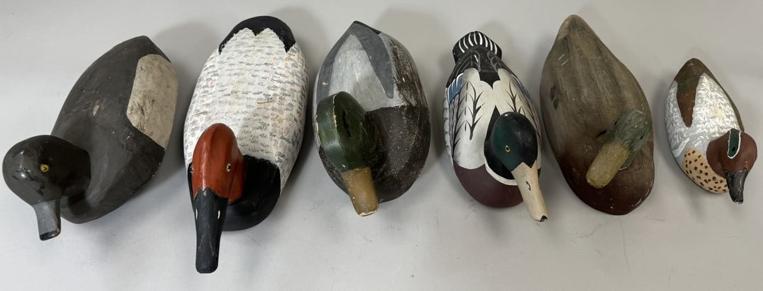 Vintage  Wooden Duck Decoys (6) (1 of 17)