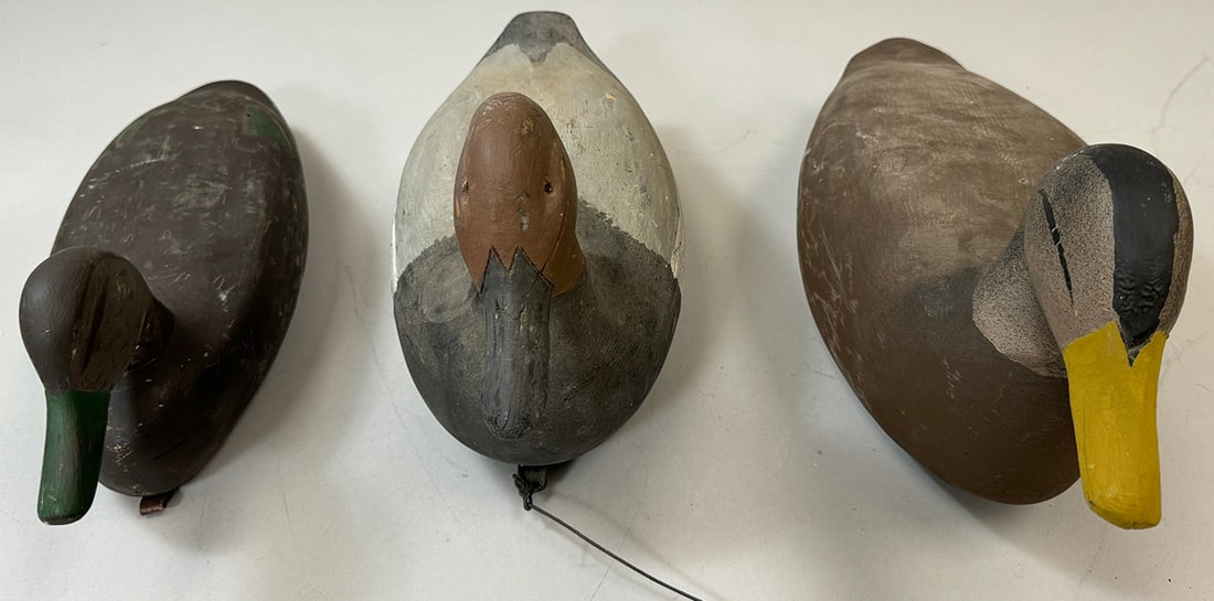 Vintage Hand Painted Wooden Duck Decoys (3) (1 of 12)