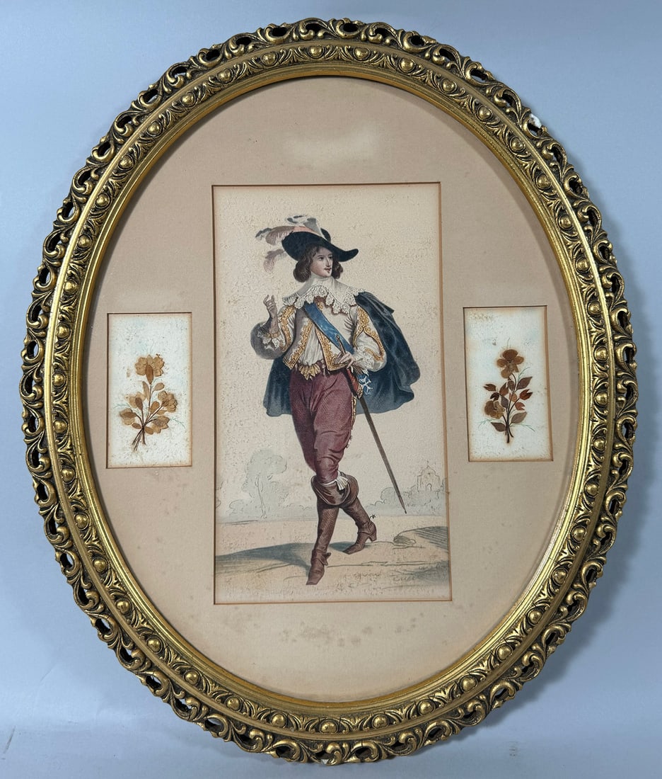 Vintage Oval Picture Frame Gentelman (1 of 11)