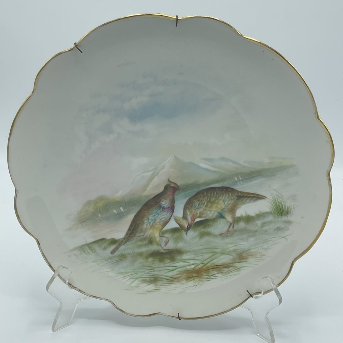 Porcelain Birds Wall Hanging Plate by LIMOGES France (1 of 3)