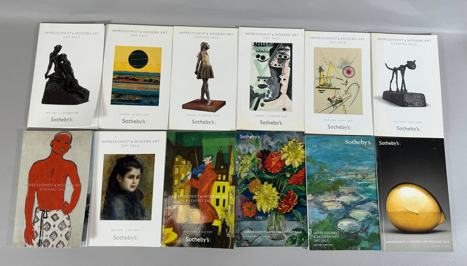32 Sotheby's Small Auction Catalogs: Lot of 32 - Sotheby's Small Auction Calatogs. Mostly Impresionist and Modern Art Evening and Day sale