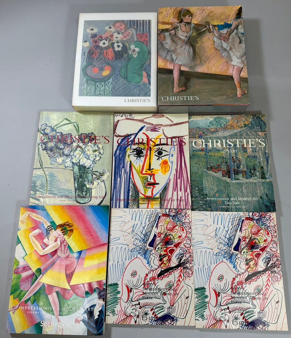 8 Christie's and Sotheby's Auction Catalogs Impressionist and Modern Art: Lot of 8 - 7 Christie's and 1 Sotheby's Auction Calatogs. Impressionist and Modern Art