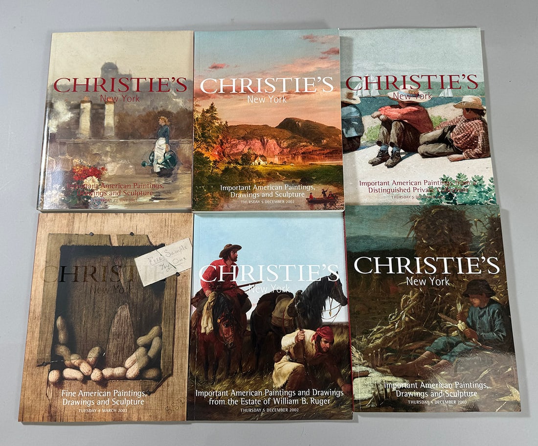 6 Christie's Auction Catalogs Important American Paintings, Drawings and Sculpture (1 of 12)
