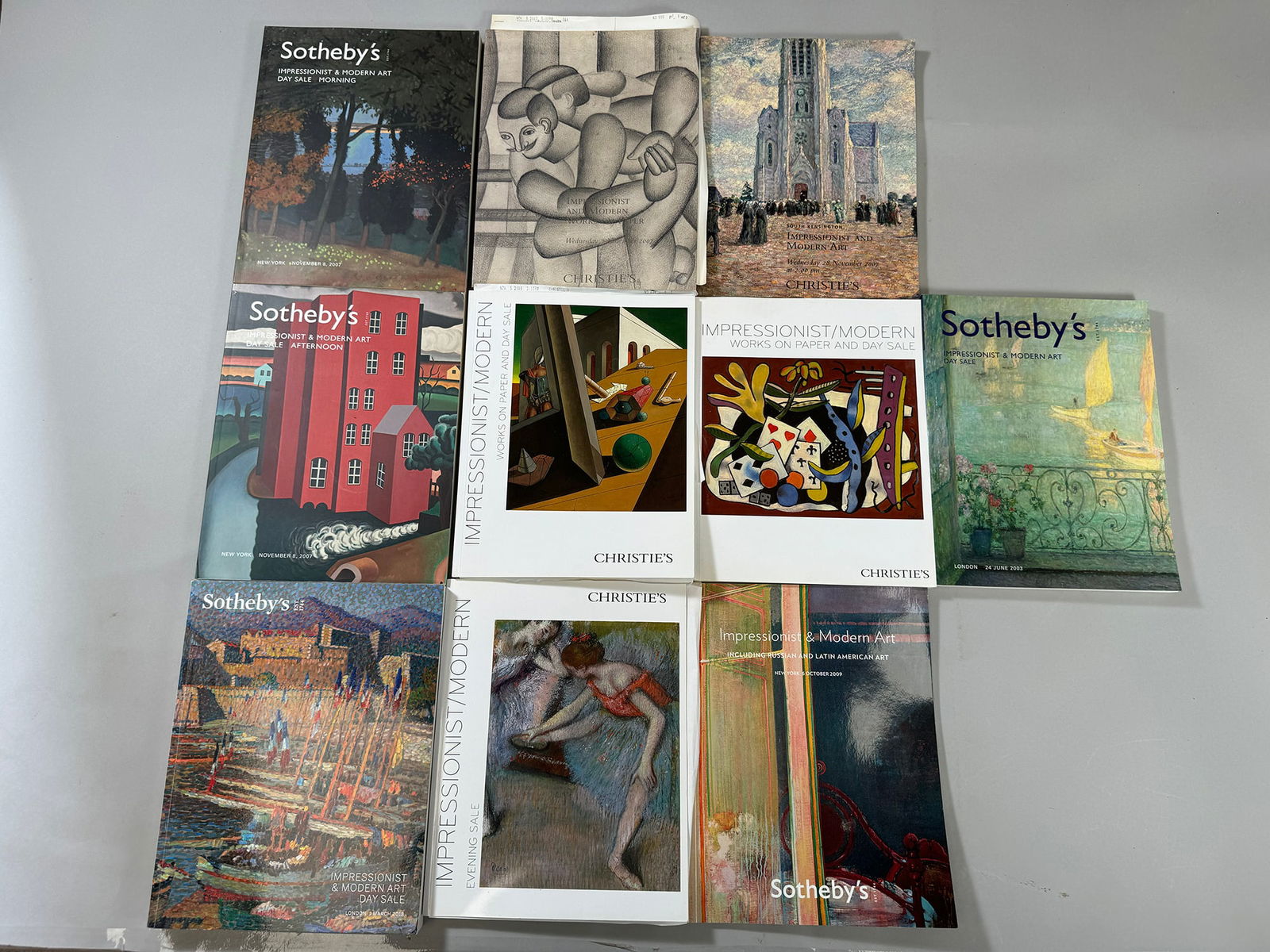 10 Christie's and Sotheby's Auction Catalogs Impressionist and Modern Works on Paper (1 of 9)