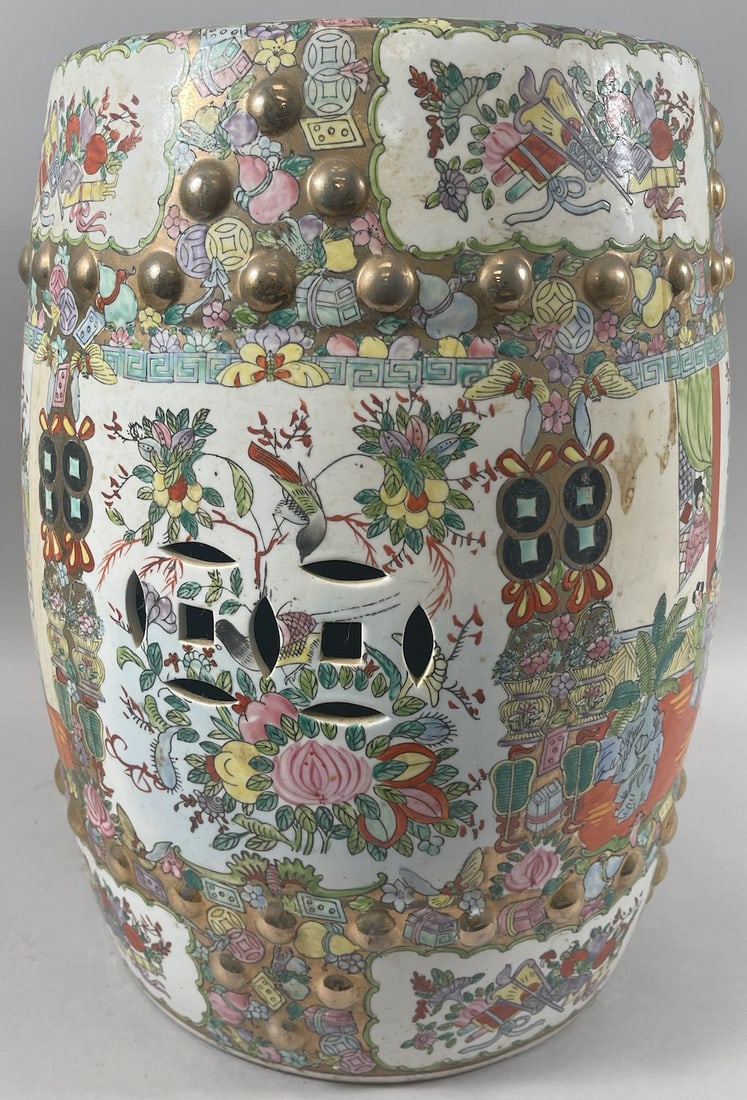 Vintage Chinese Garden Stool (1 of 5)