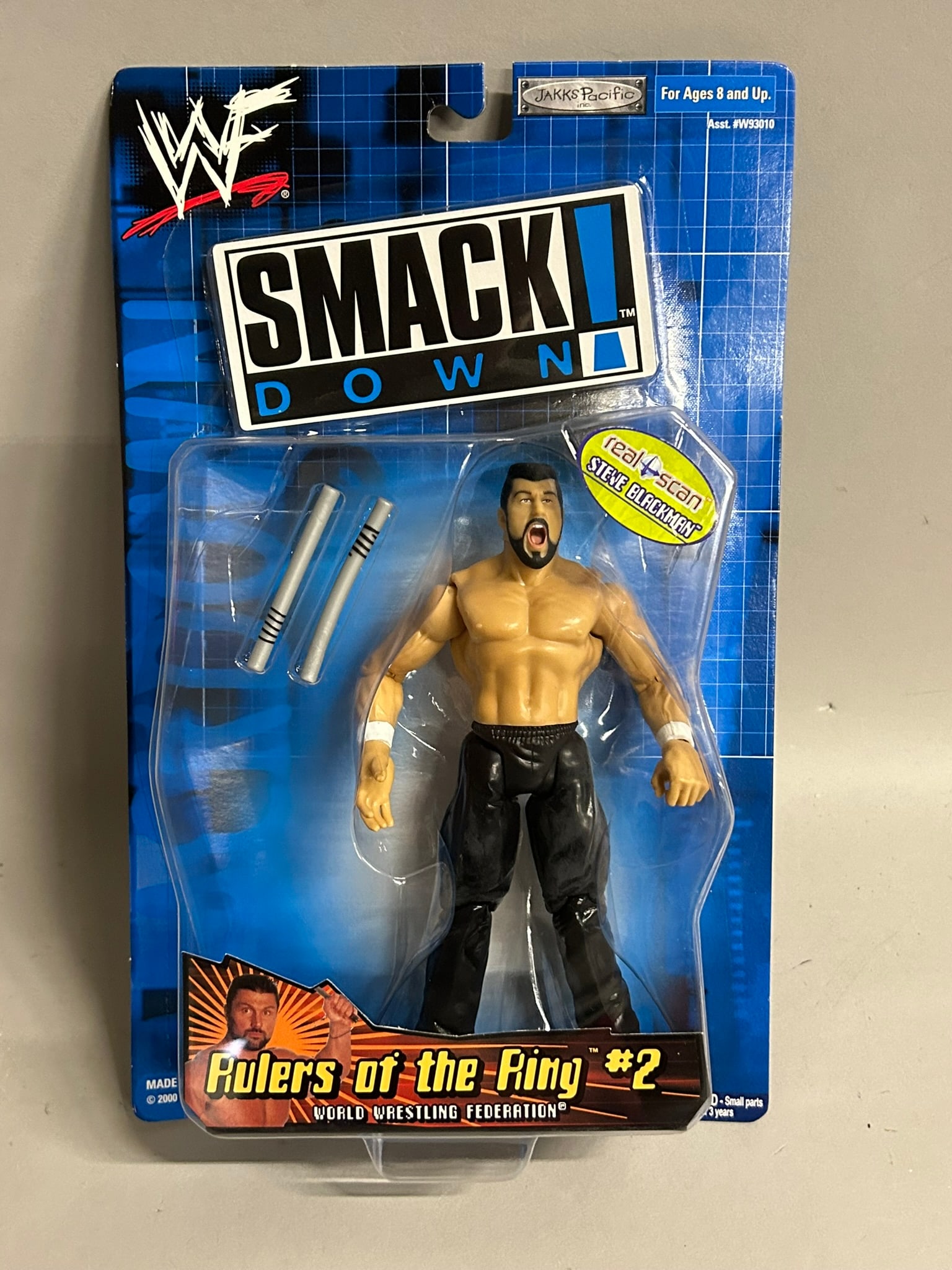 Complete Collection of Jakks Pacific Smackown Rulers of the Ring #2 Series: Includes Smackdown Rulers of the Ring #2 Scotty Too Hottie, Big Boss Man, Steve Blackman, Rikishi, Crash Holly, and Grandmaster Sexay.